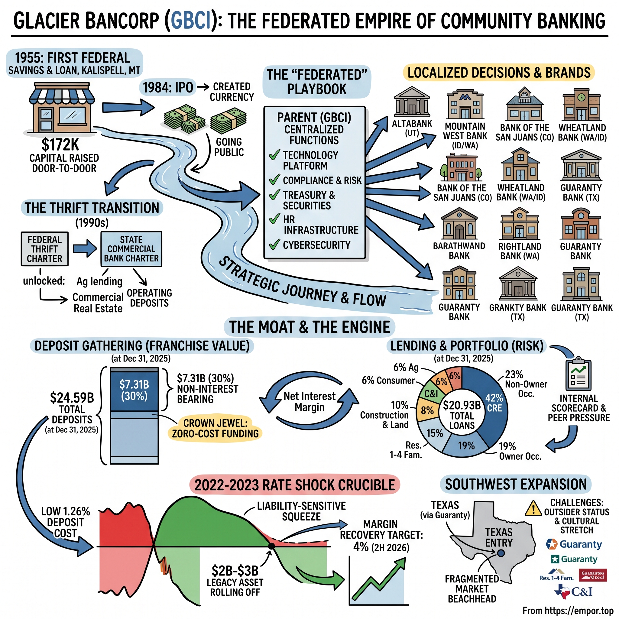 Glacier Bancorp visual story map