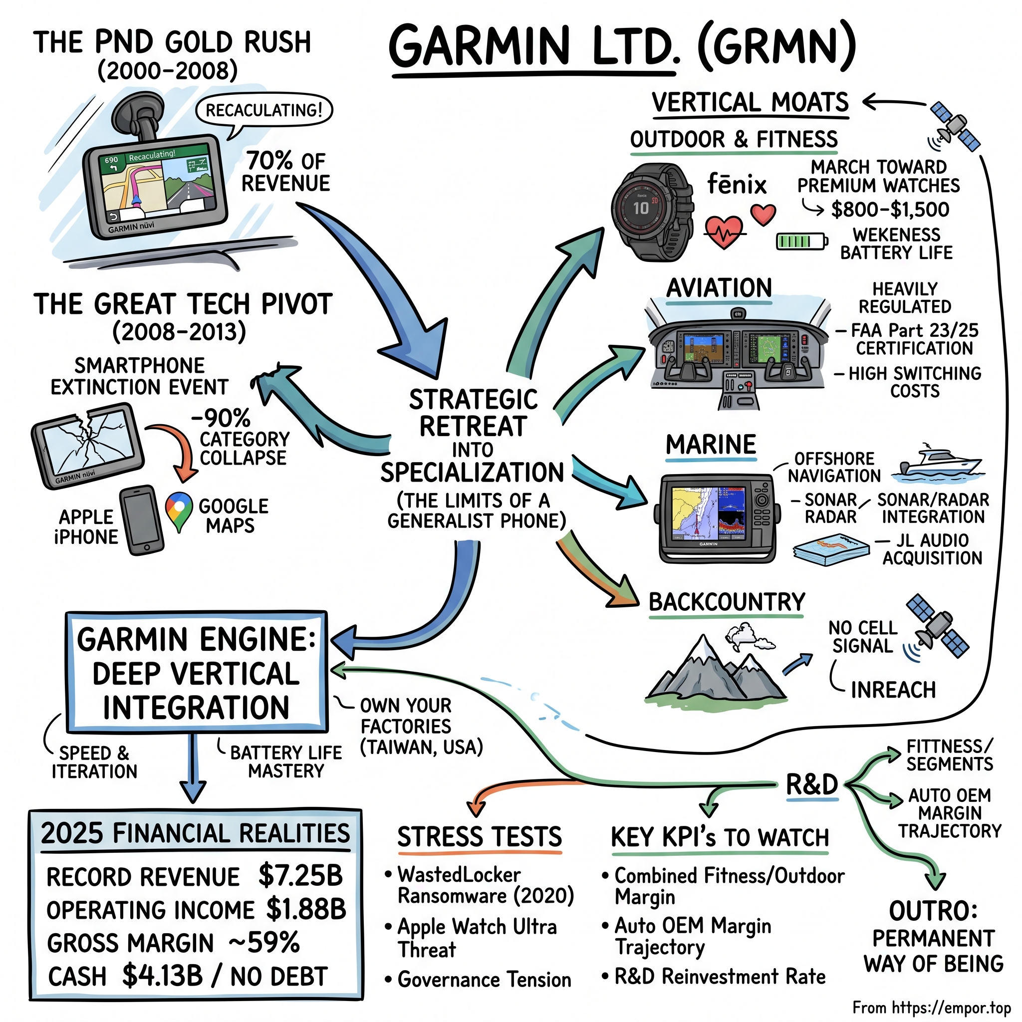 Garmin visual story map