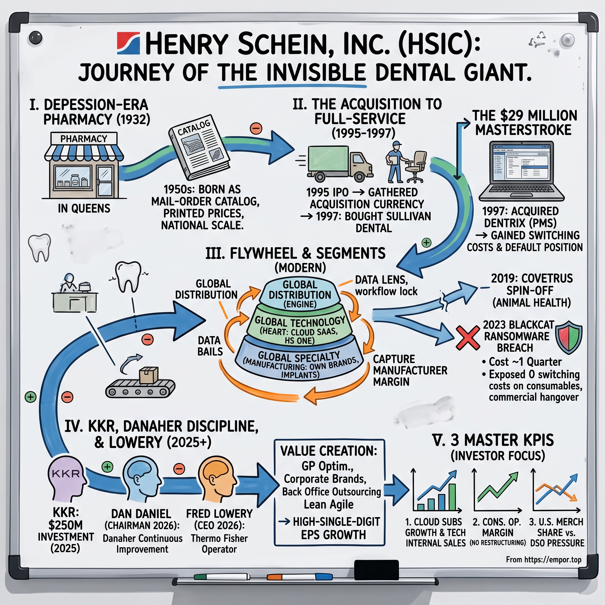 Henry Schein visual story map