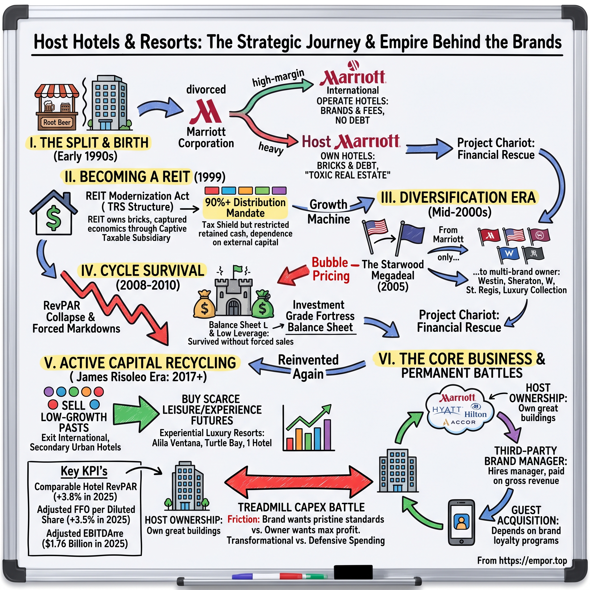 Host Hotels & Resorts visual story map