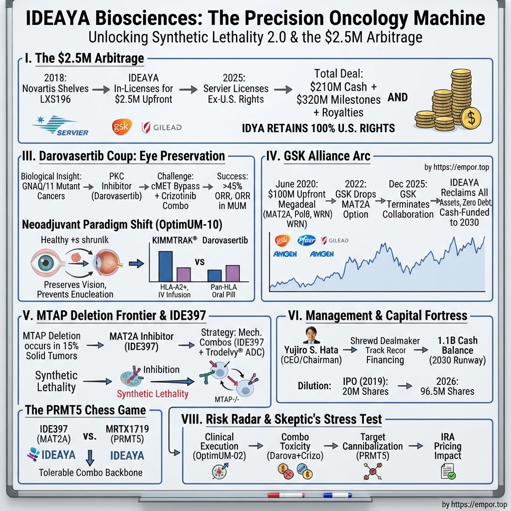 IDEAYA Biosciences visual story map
