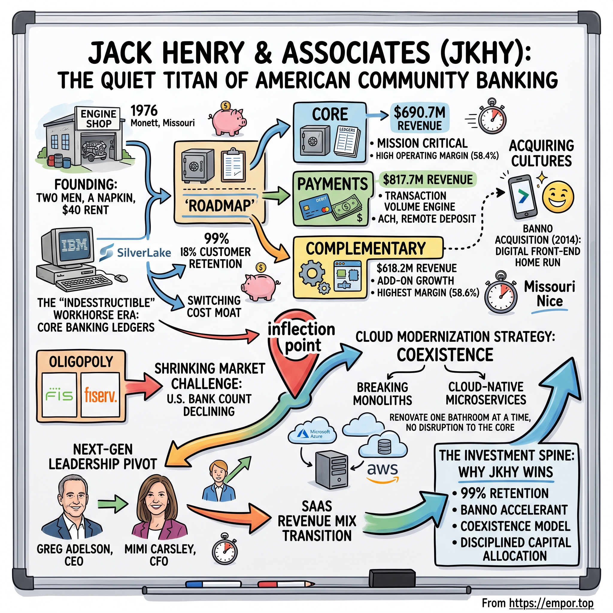 Jack Henry & Associates visual story map