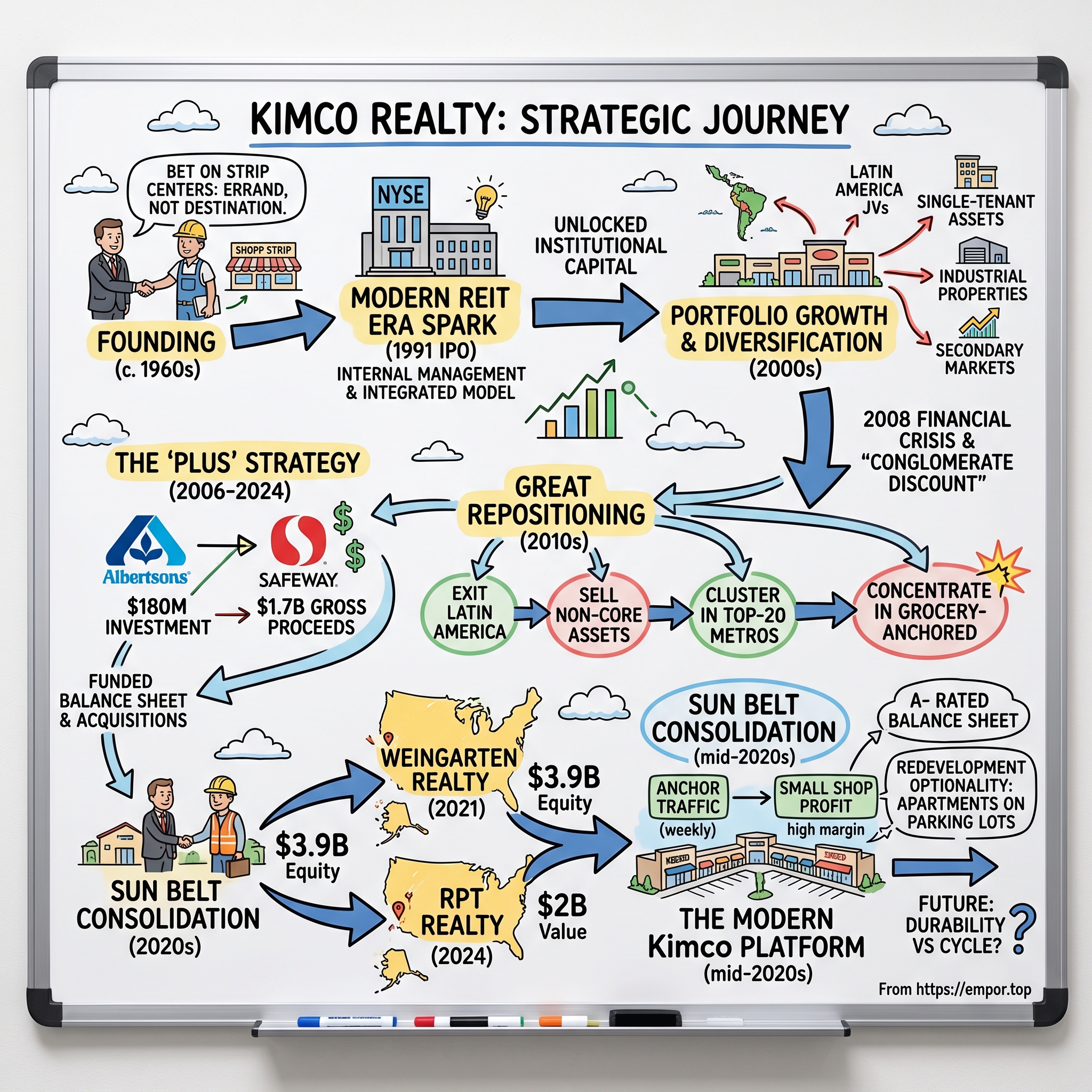 Kimco Realty visual story map