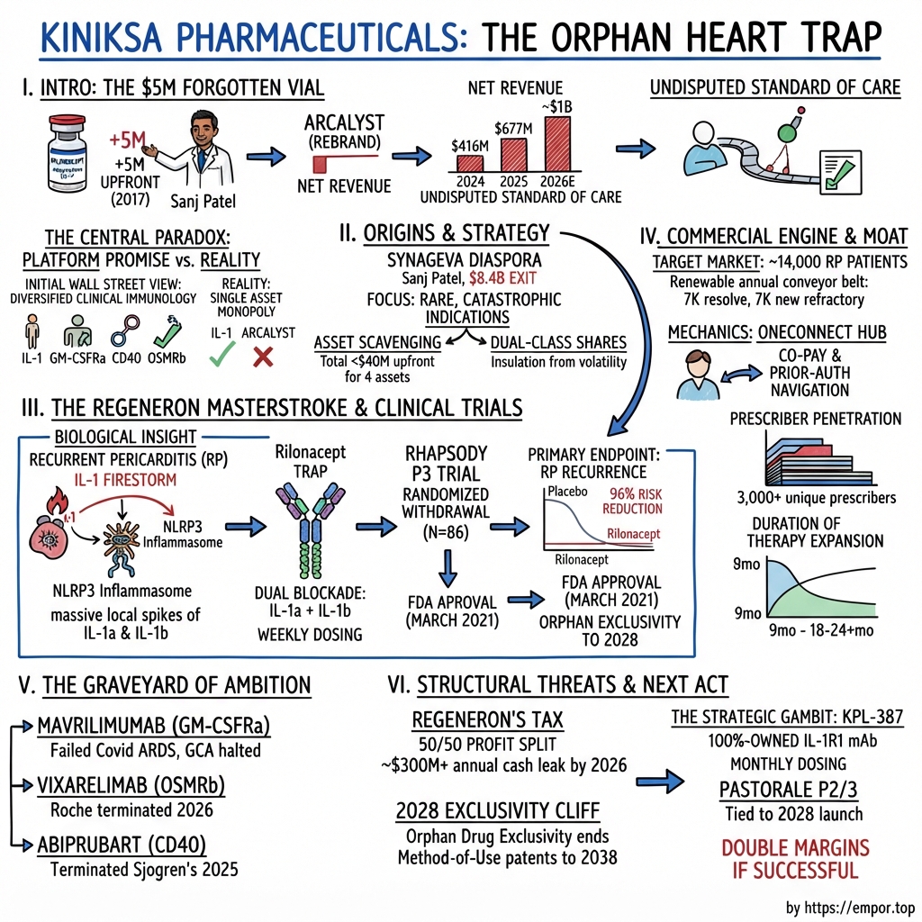 Kiniksa Pharmaceuticals International visual story map
