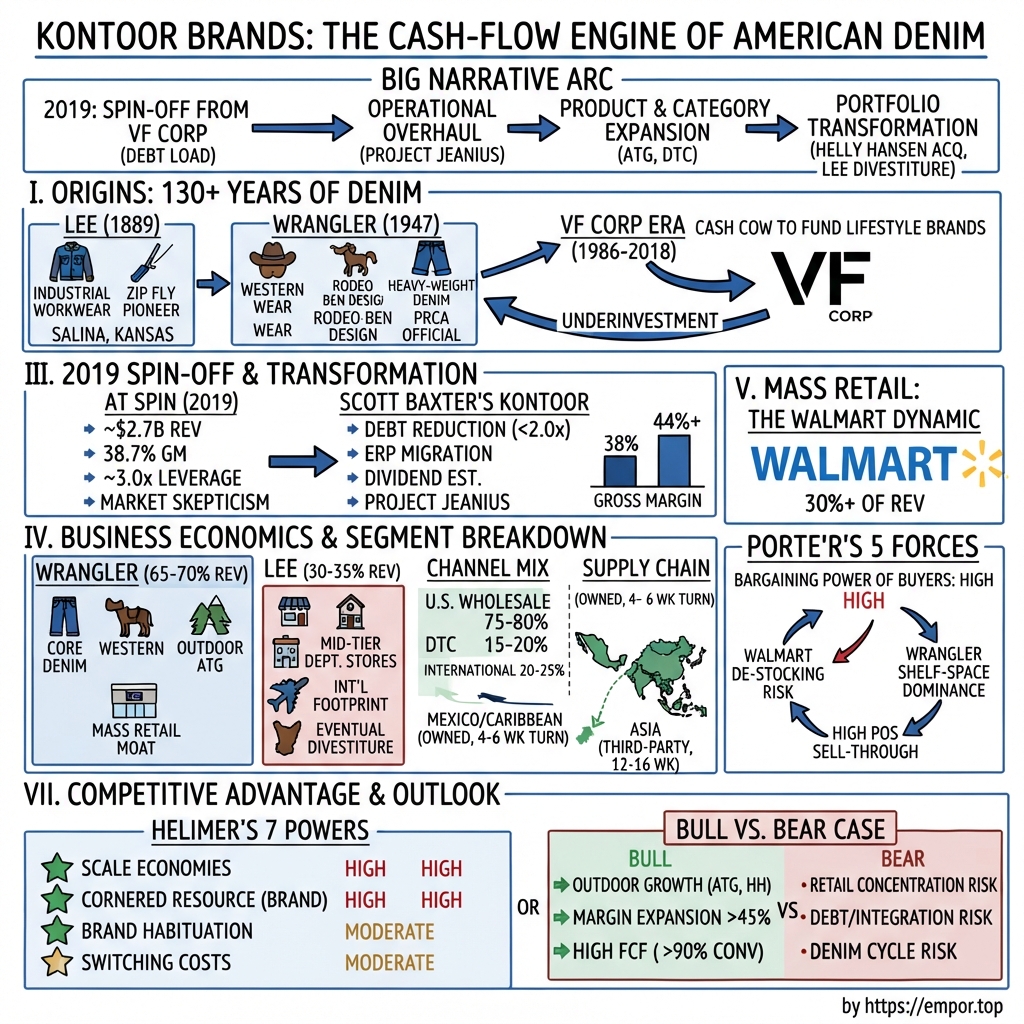 Kontoor Brands visual story map