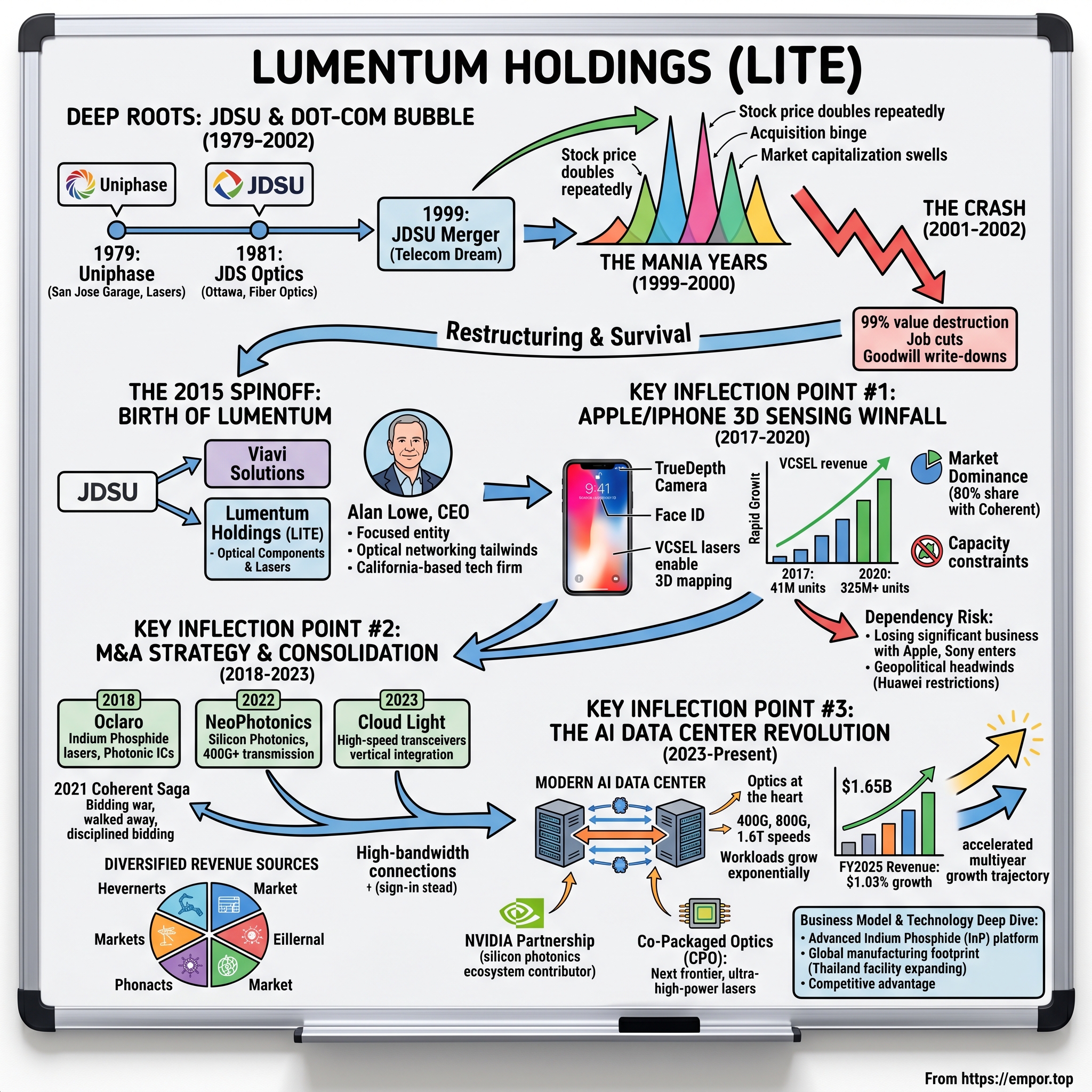 Lumentum Holdings visual story map