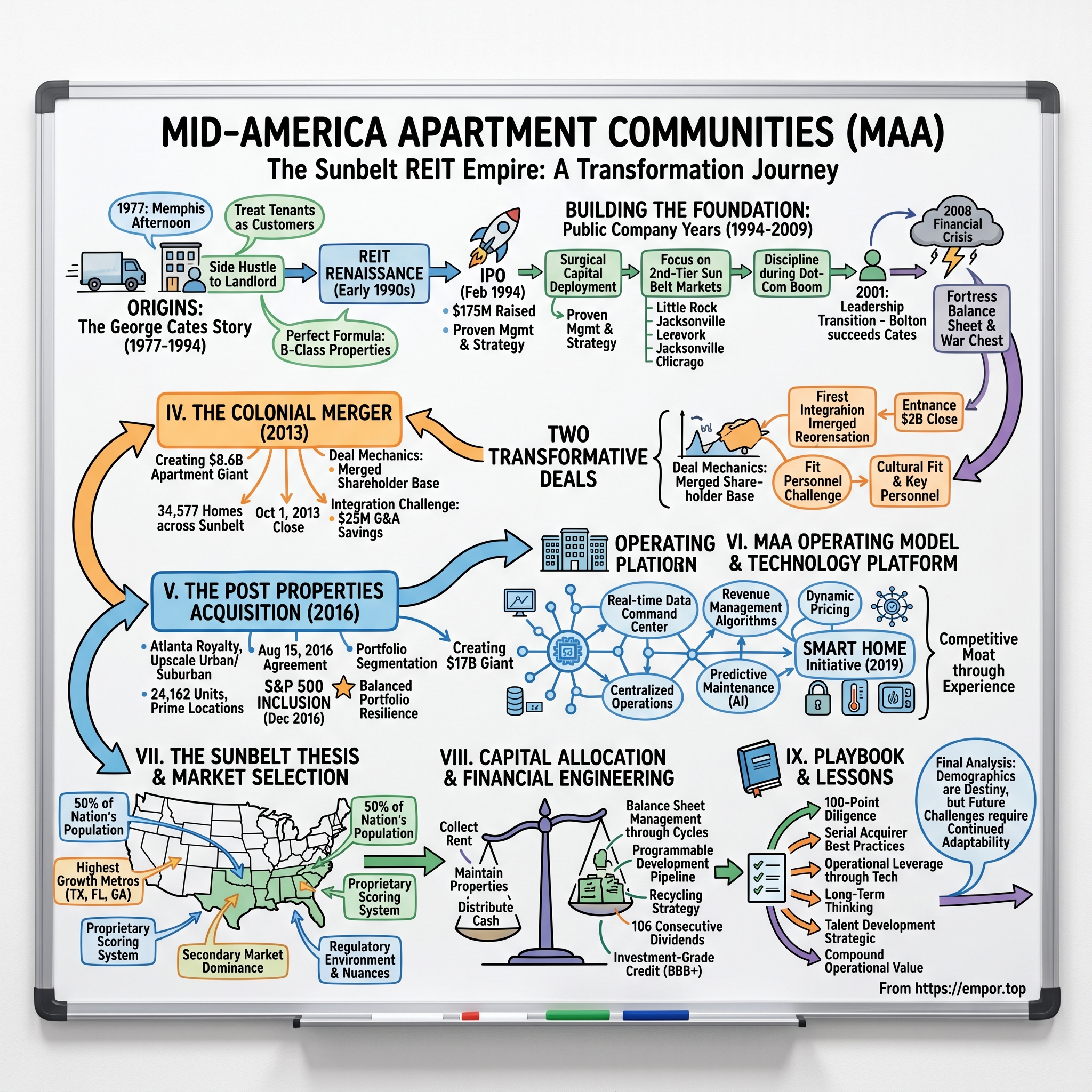 Mid-America Apartment Communities visual story map