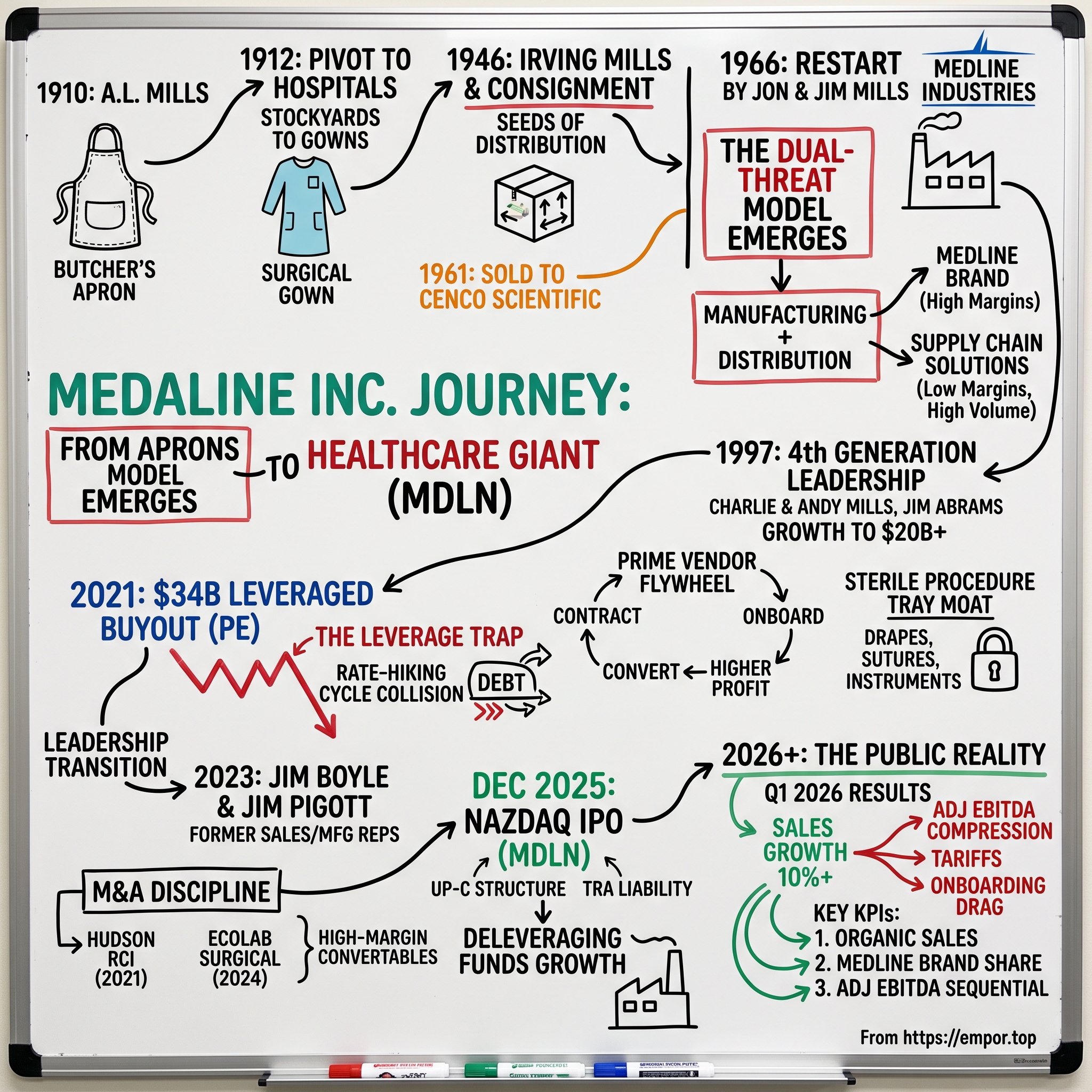 Medline visual story map
