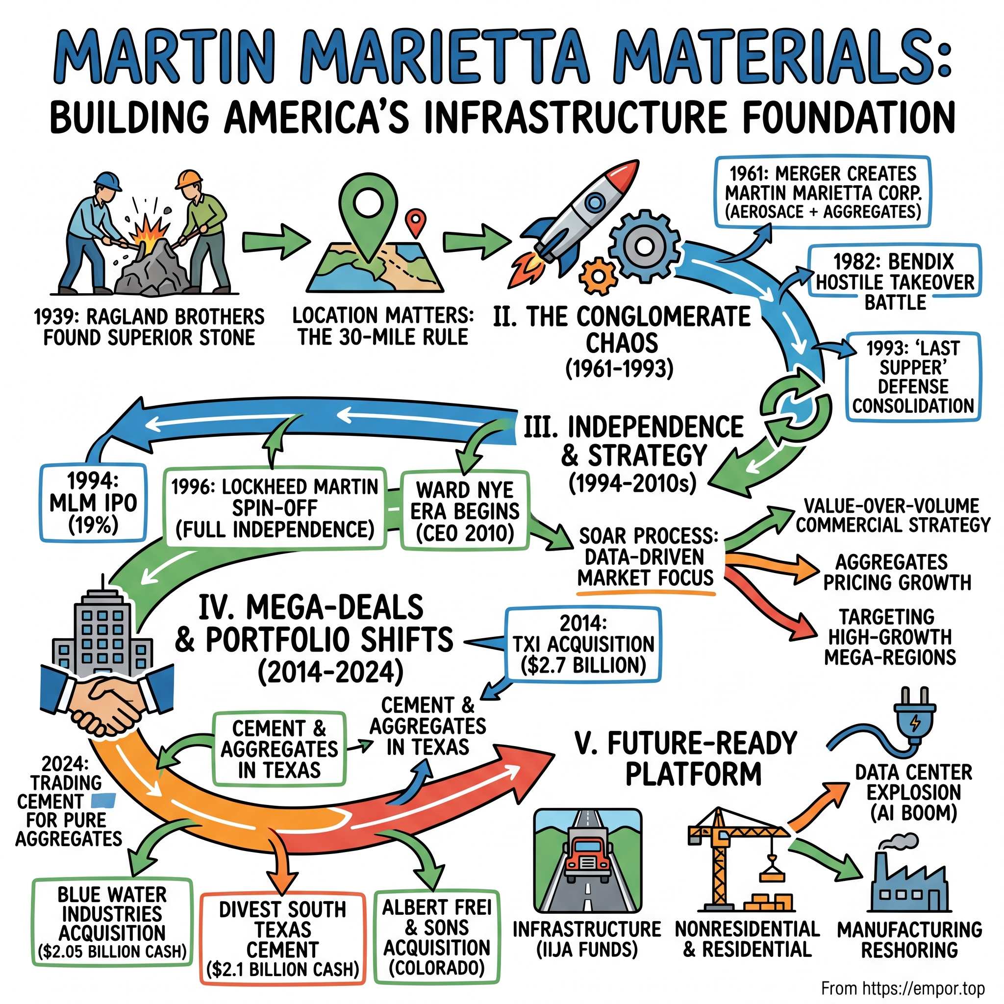 Martin Marietta Materials visual story map