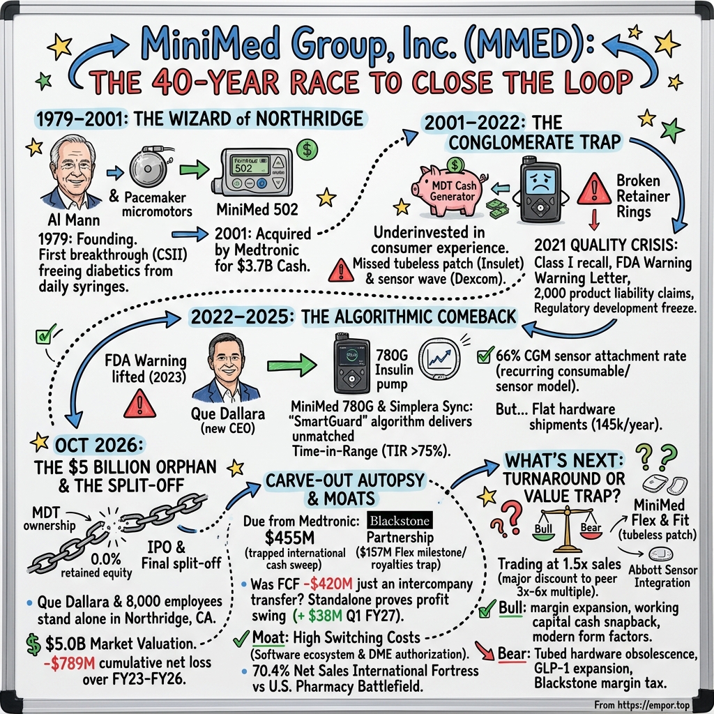 MiniMed Group visual story map