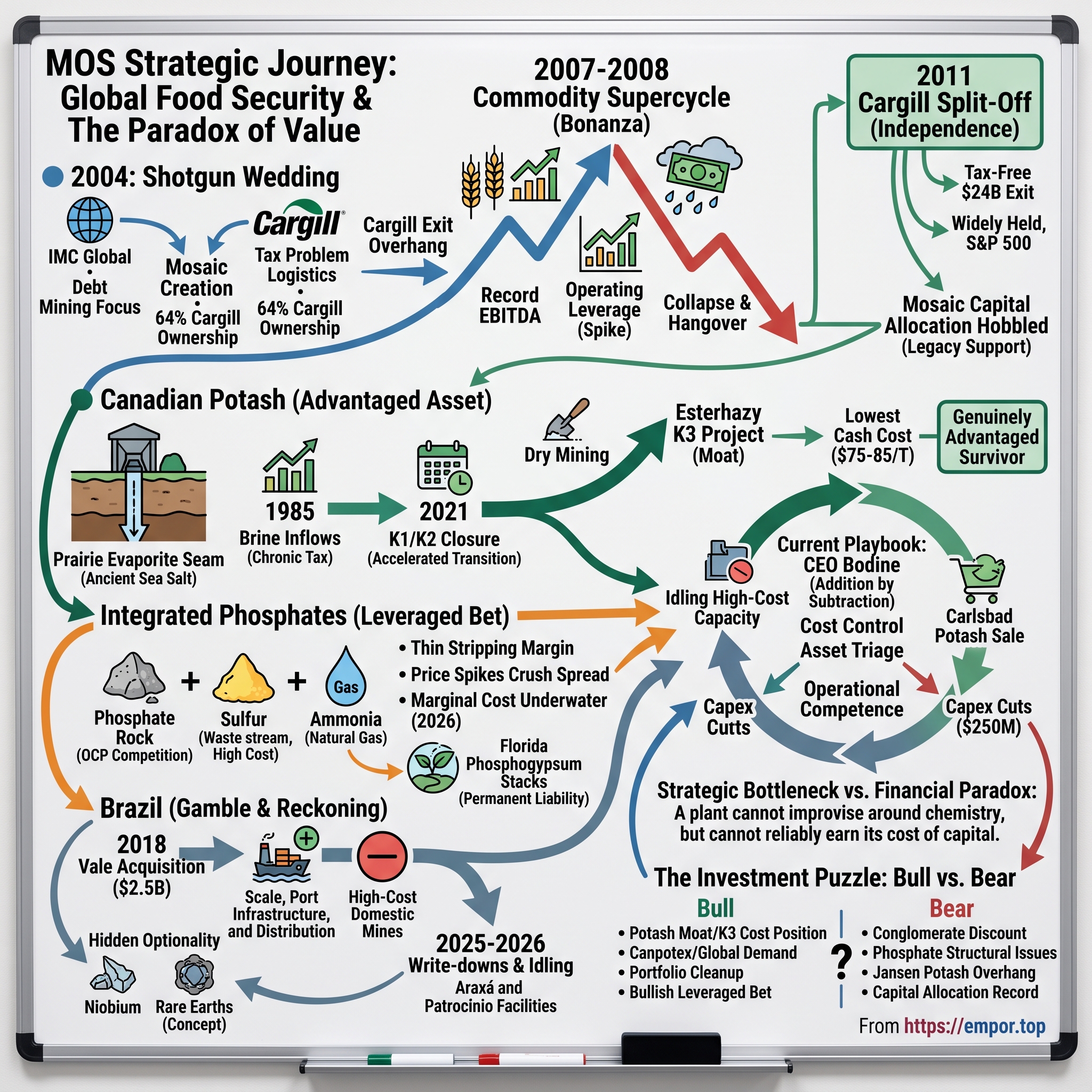 The Mosaic Company visual story map