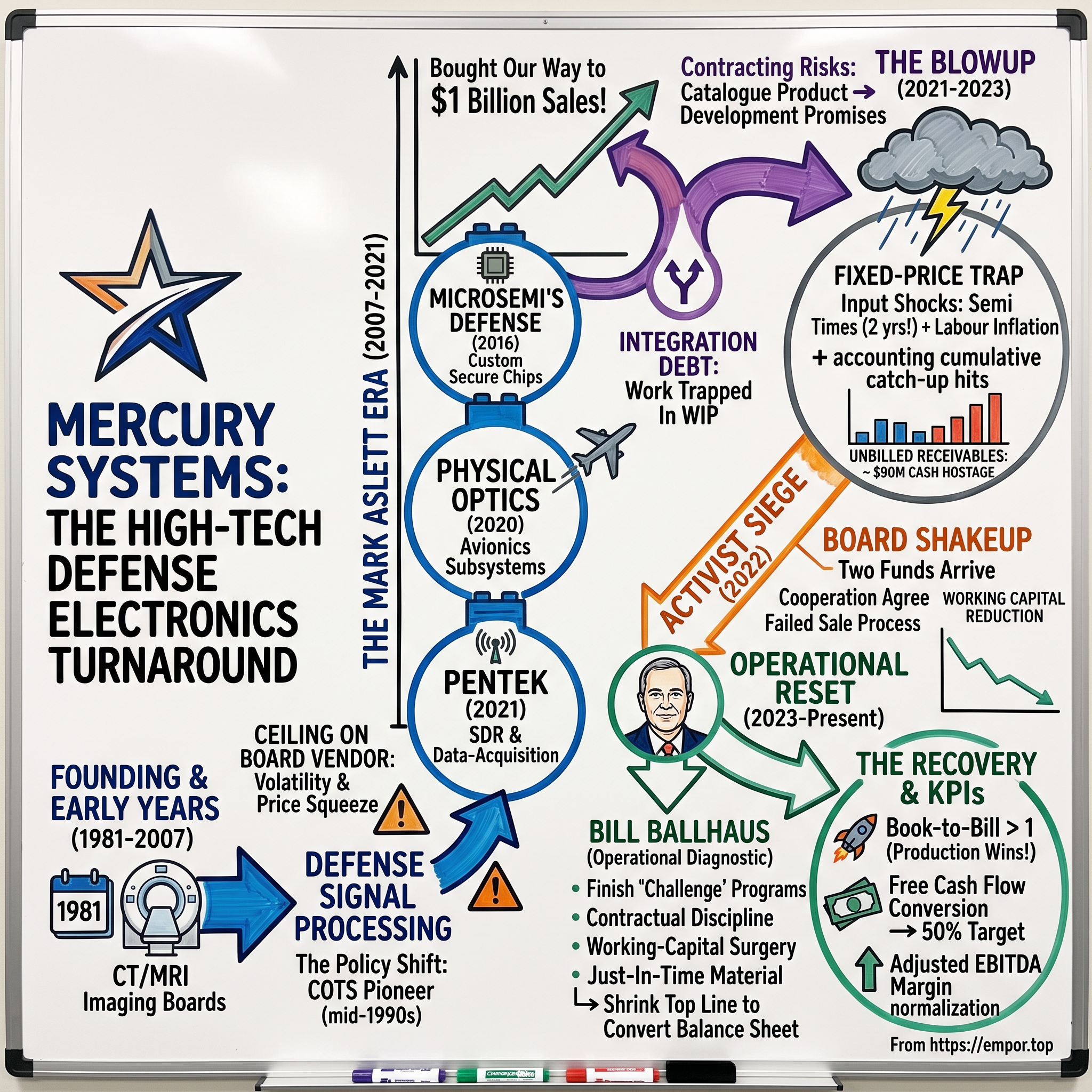 Mercury Systems visual story map