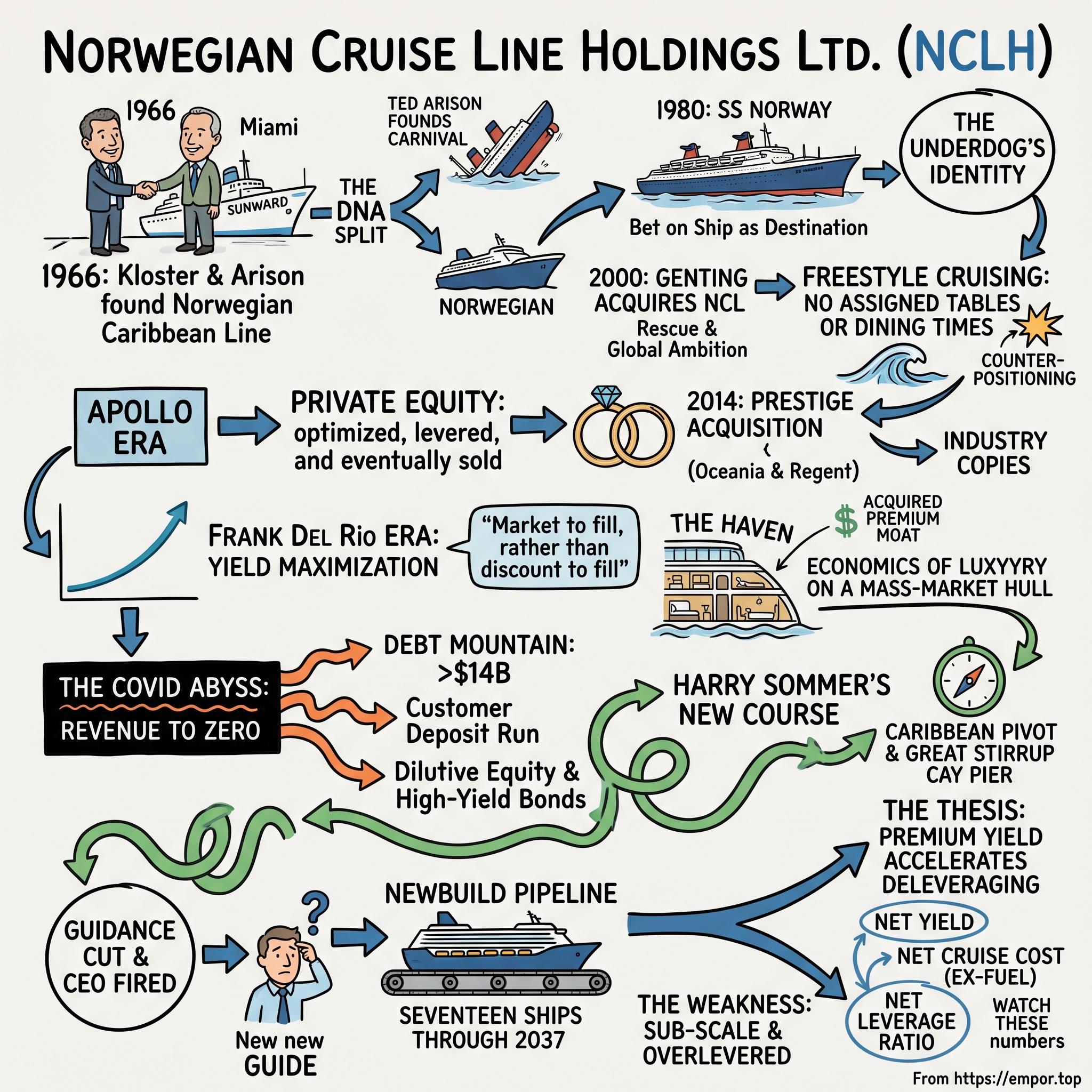 Norwegian Cruise Line Holdings visual story map