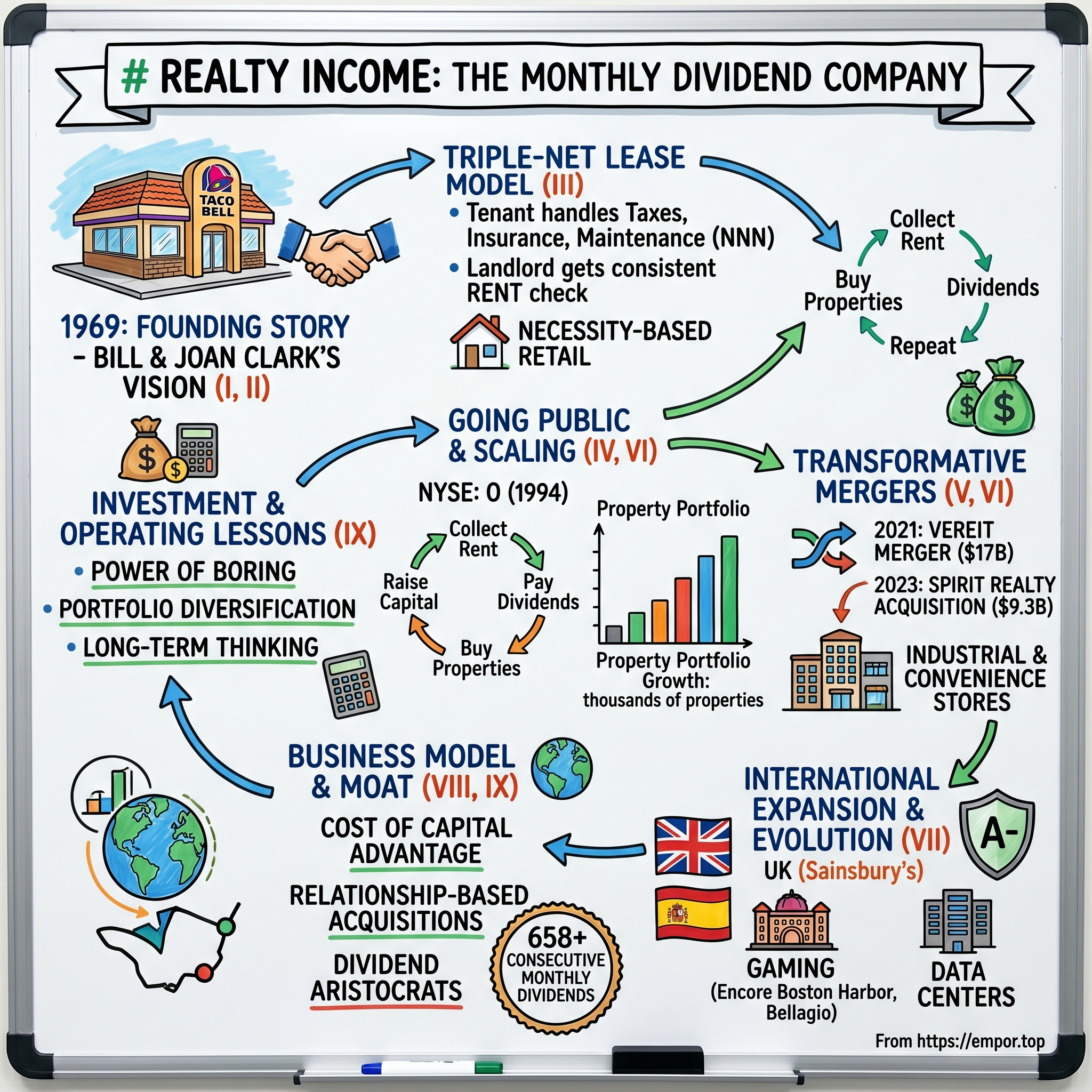 Realty Income visual story map