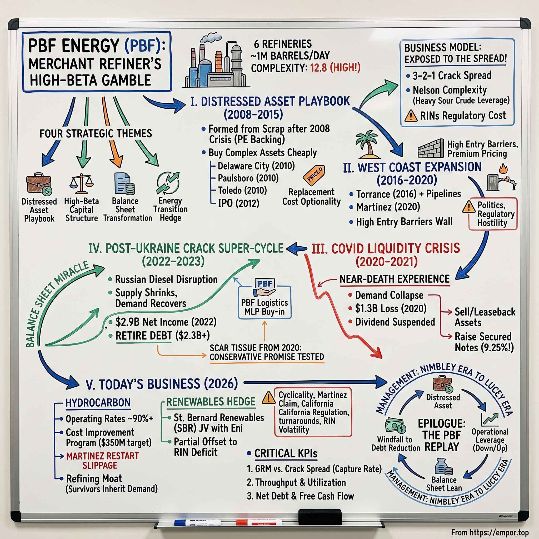 PBF Energy visual story map