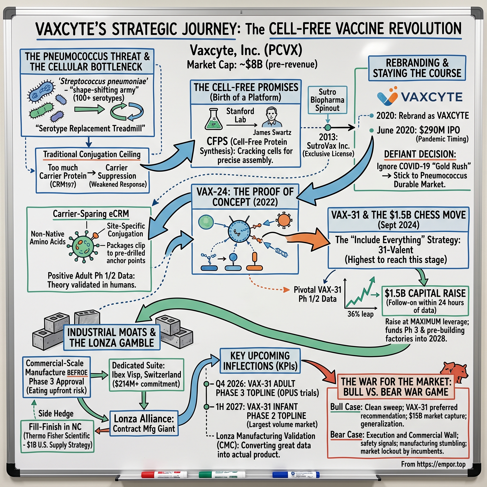 Vaxcyte visual story map