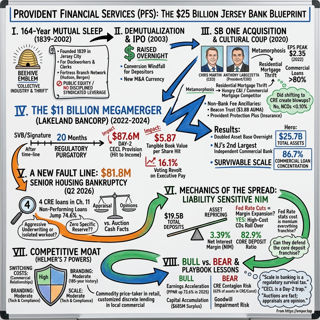 Provident Financial Services visual story map