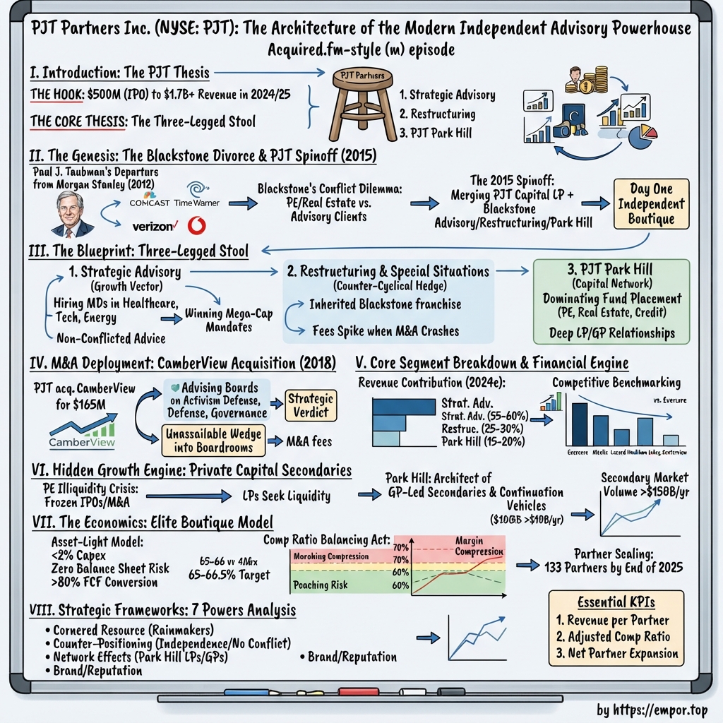 PJT Partners visual story map