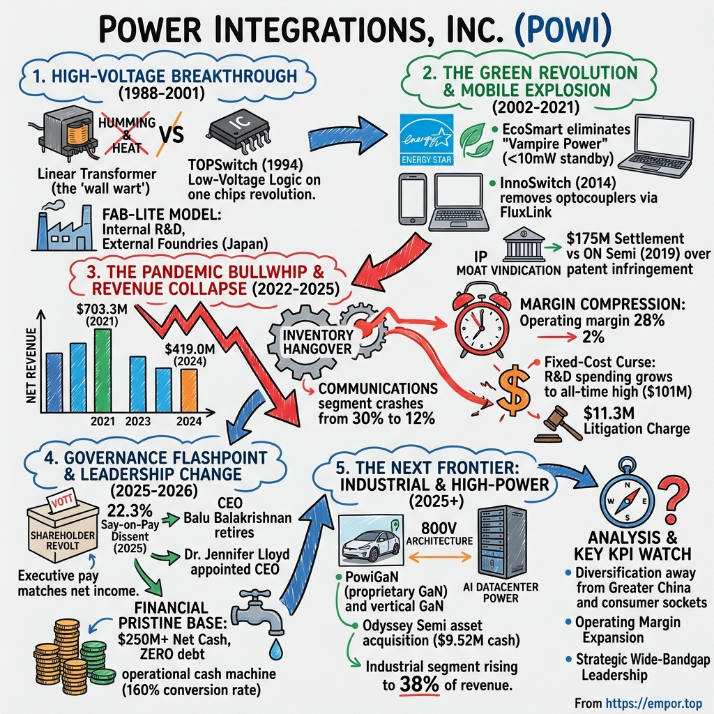 Power Integrations visual story map