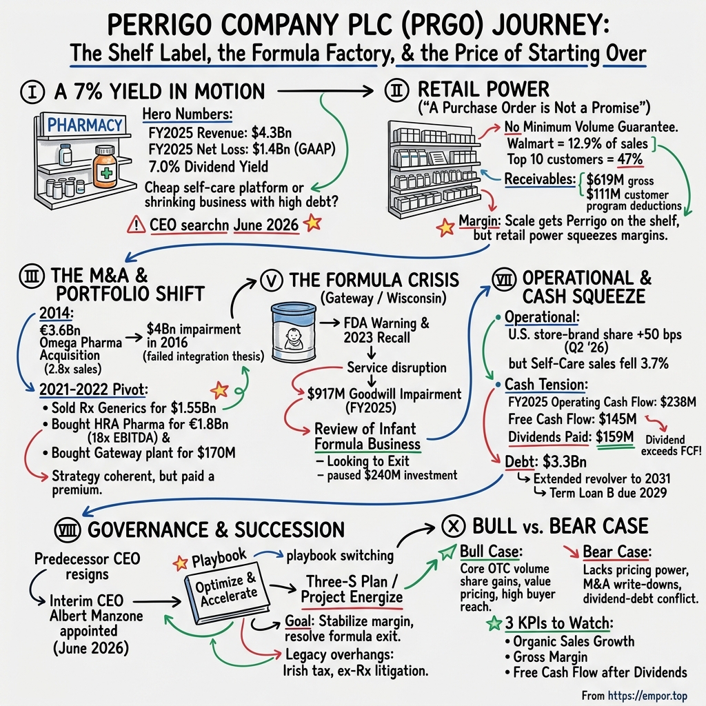 Perrigo Company visual story map