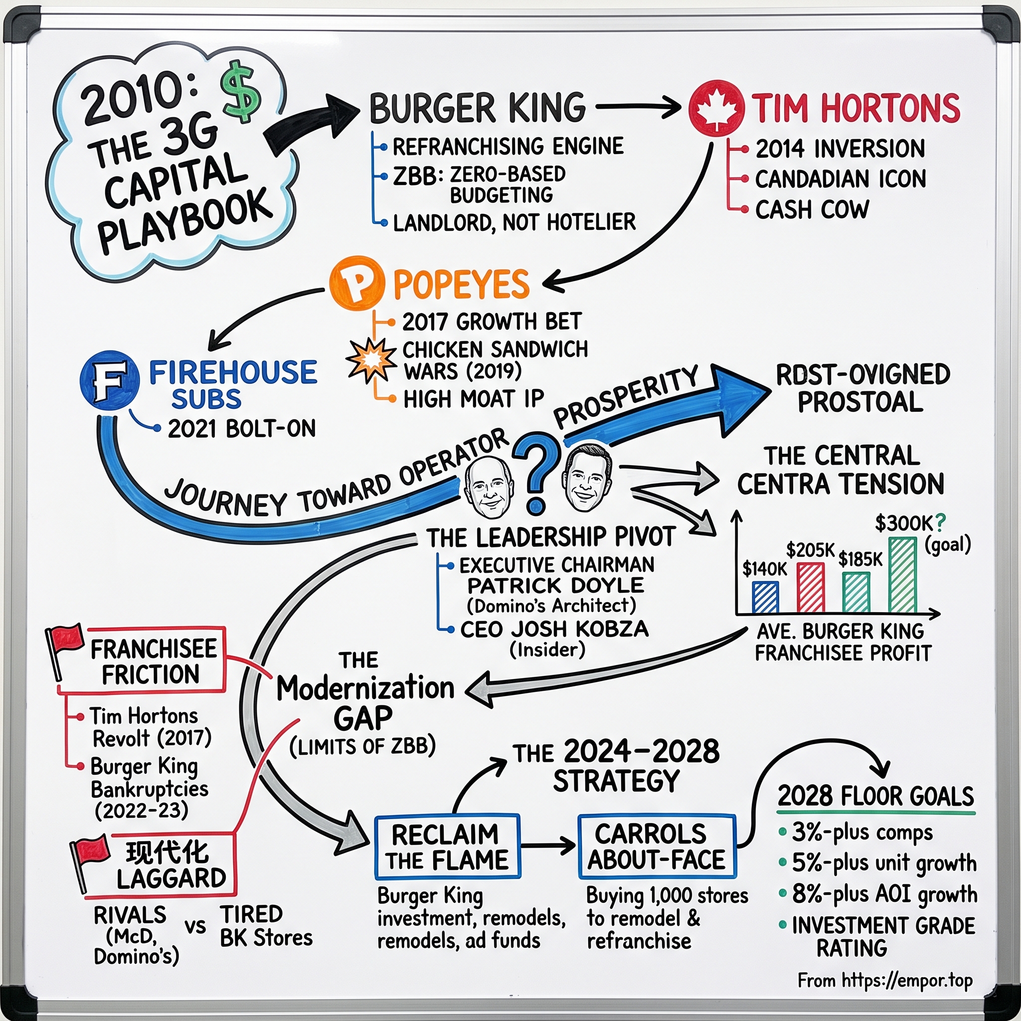 Restaurant Brands International visual story map