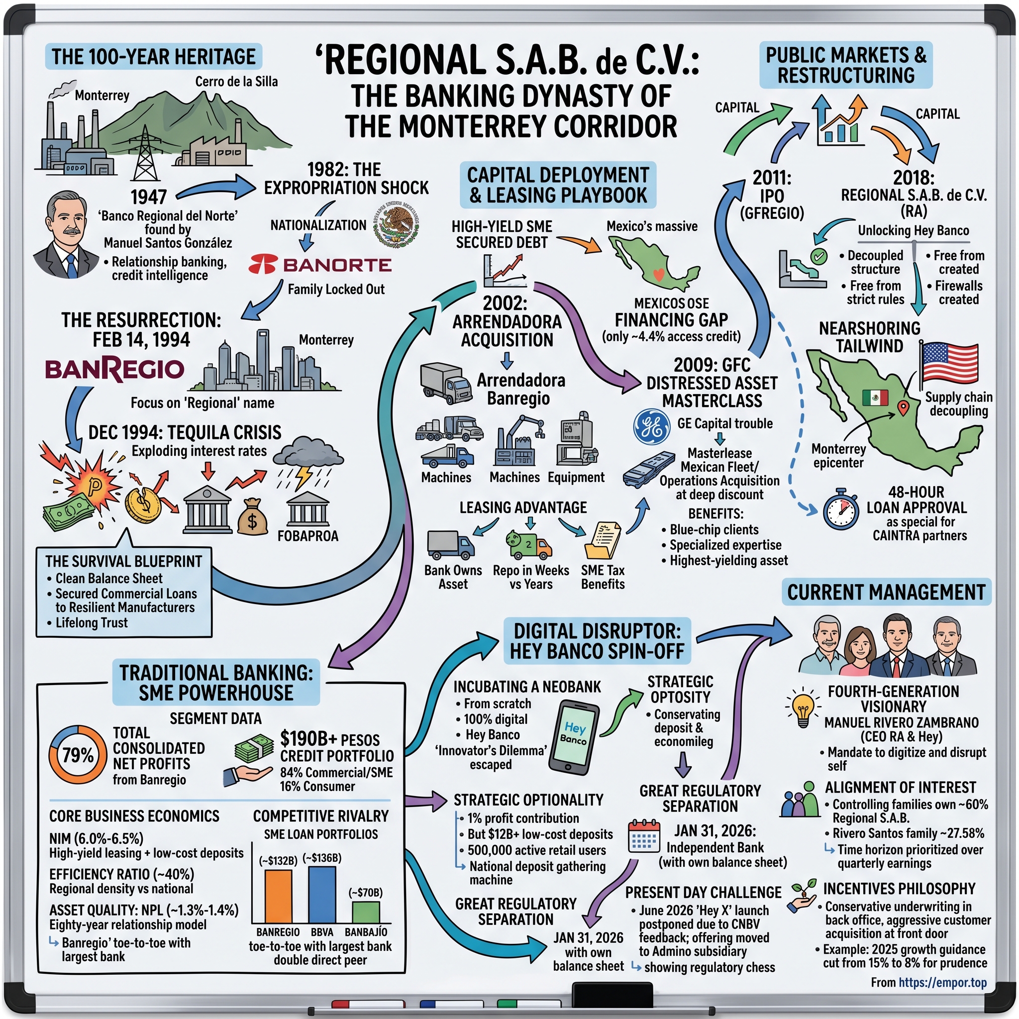 Regional S.A.B. de C.V. visual story map