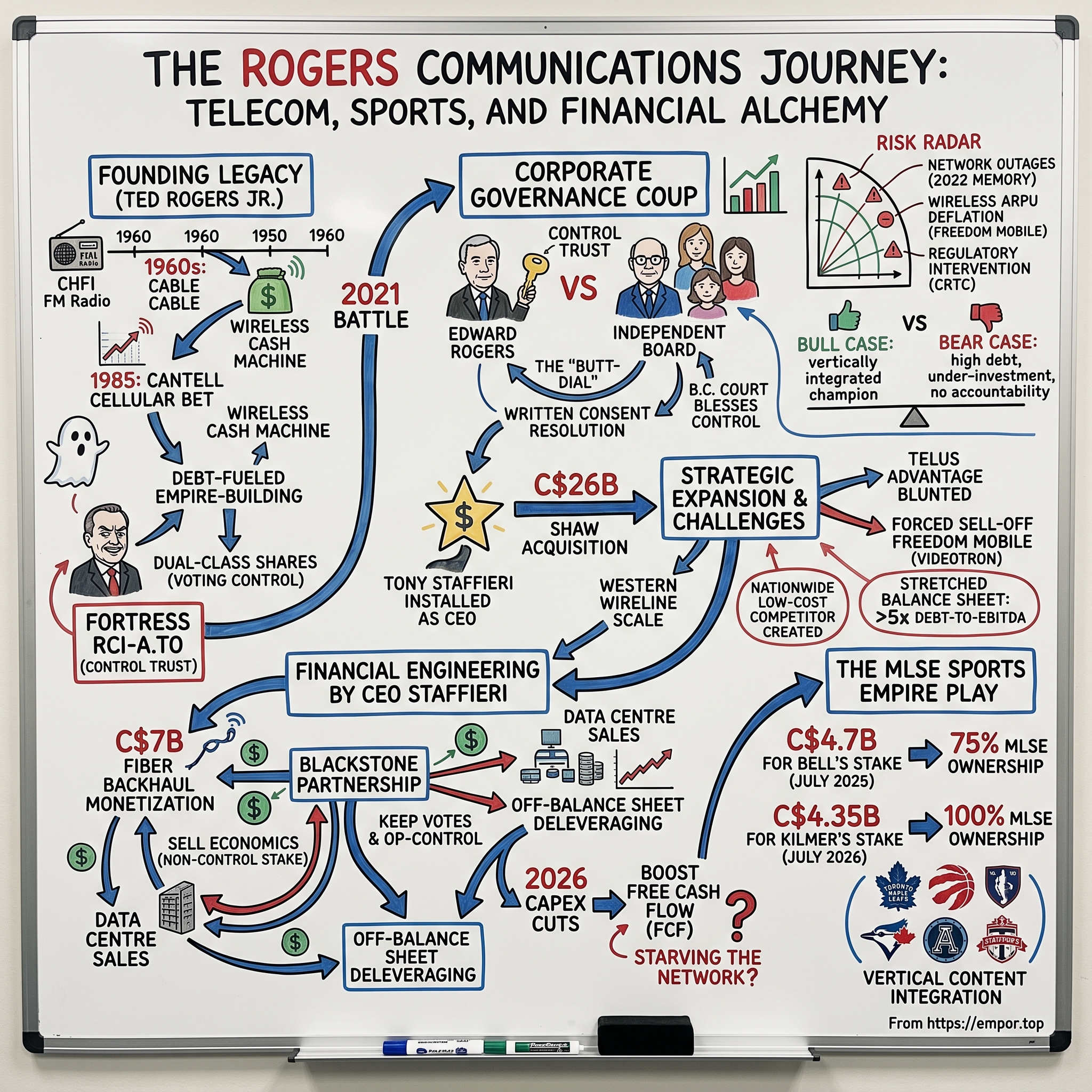 Rogers Communications visual story map