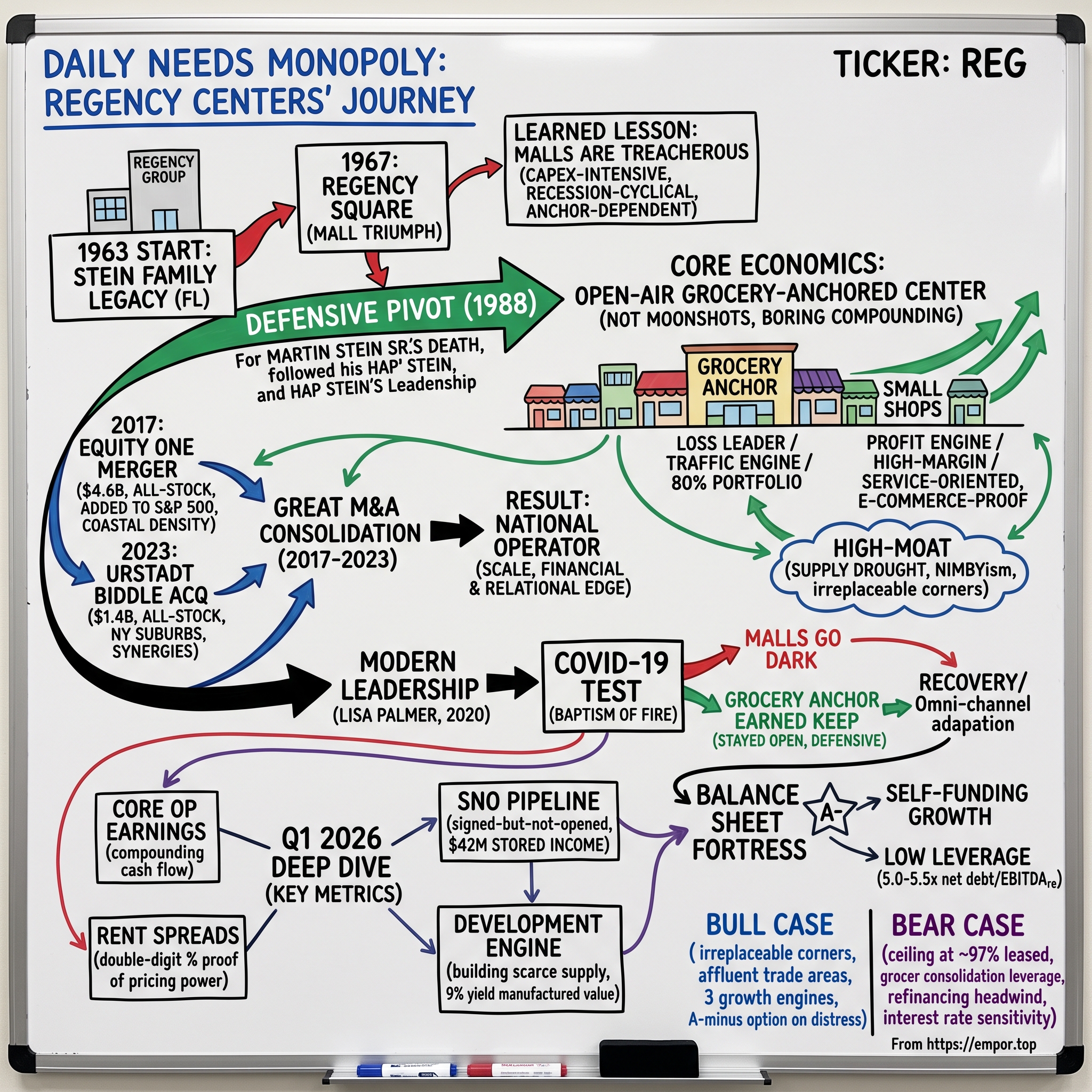 Regency Centers visual story map