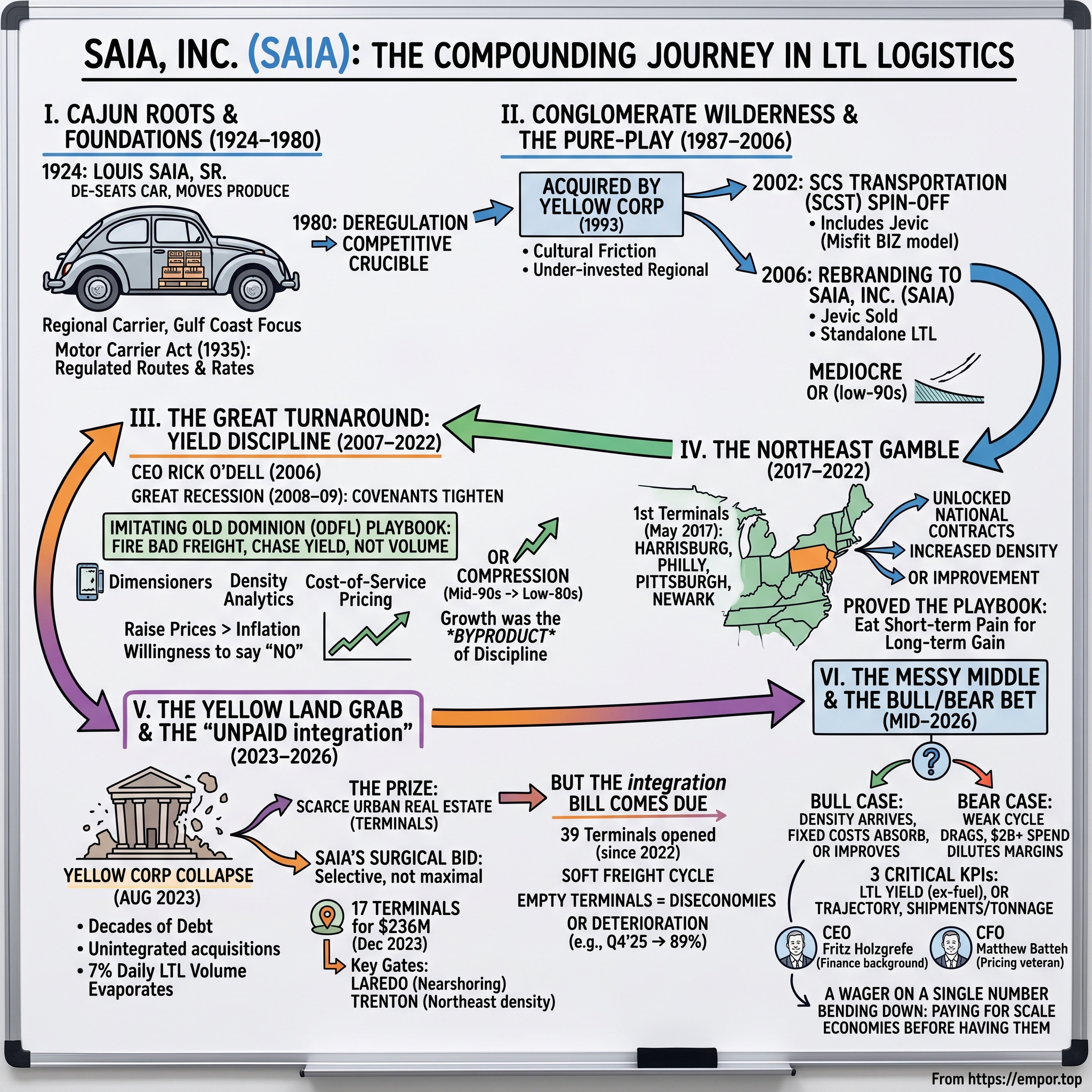 Saia visual story map