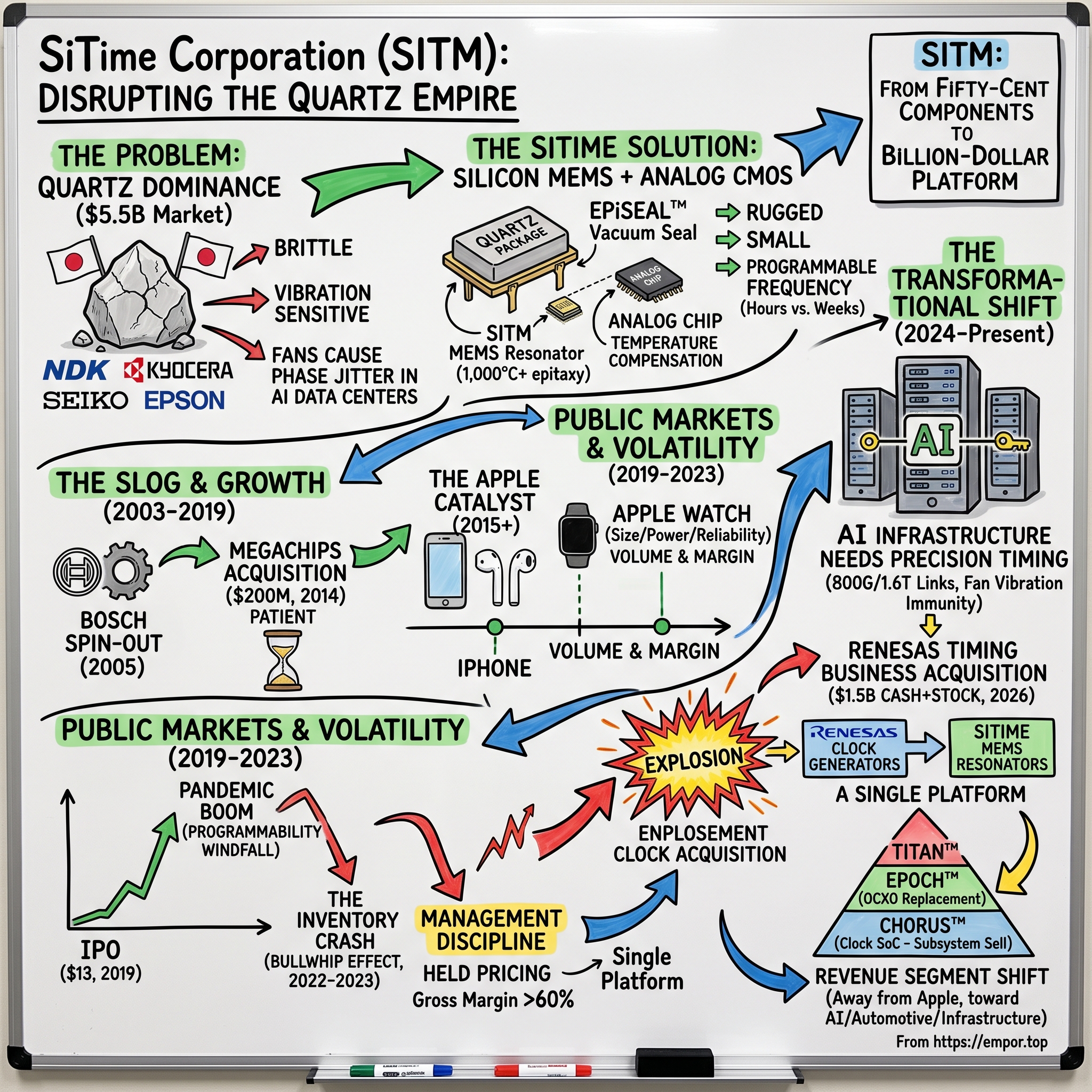 SiTime visual story map