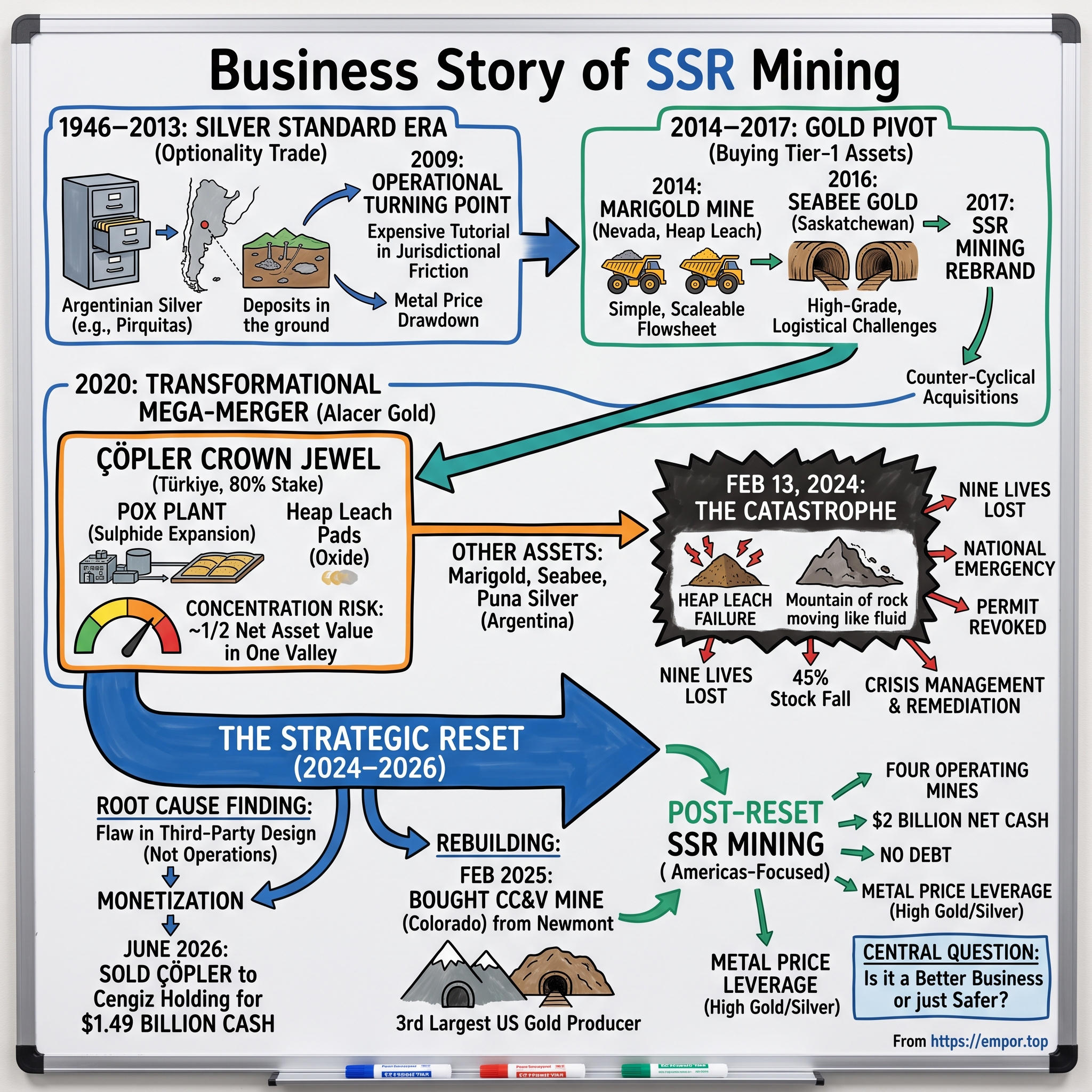 SSR Mining visual story map