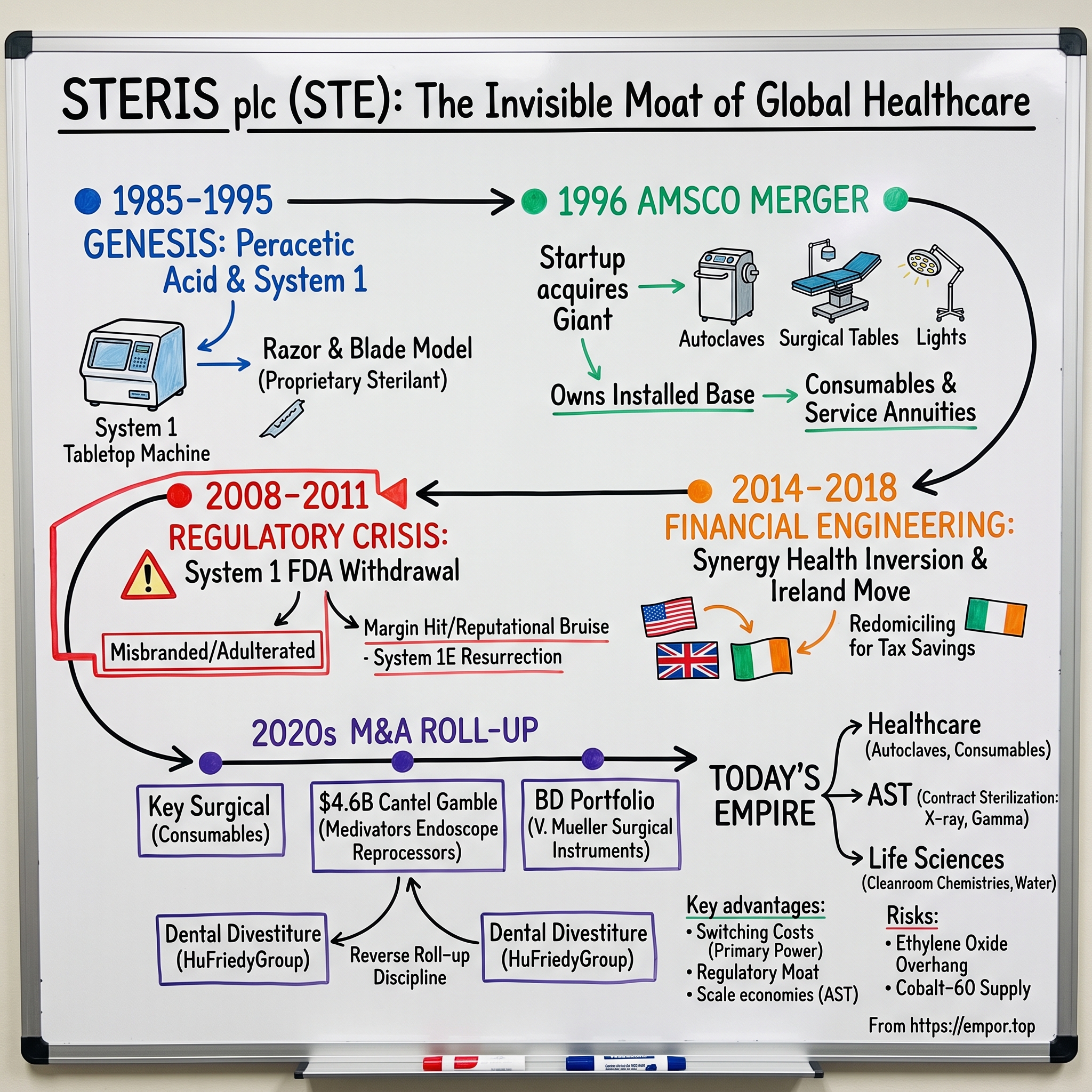 STERIS plc visual story map