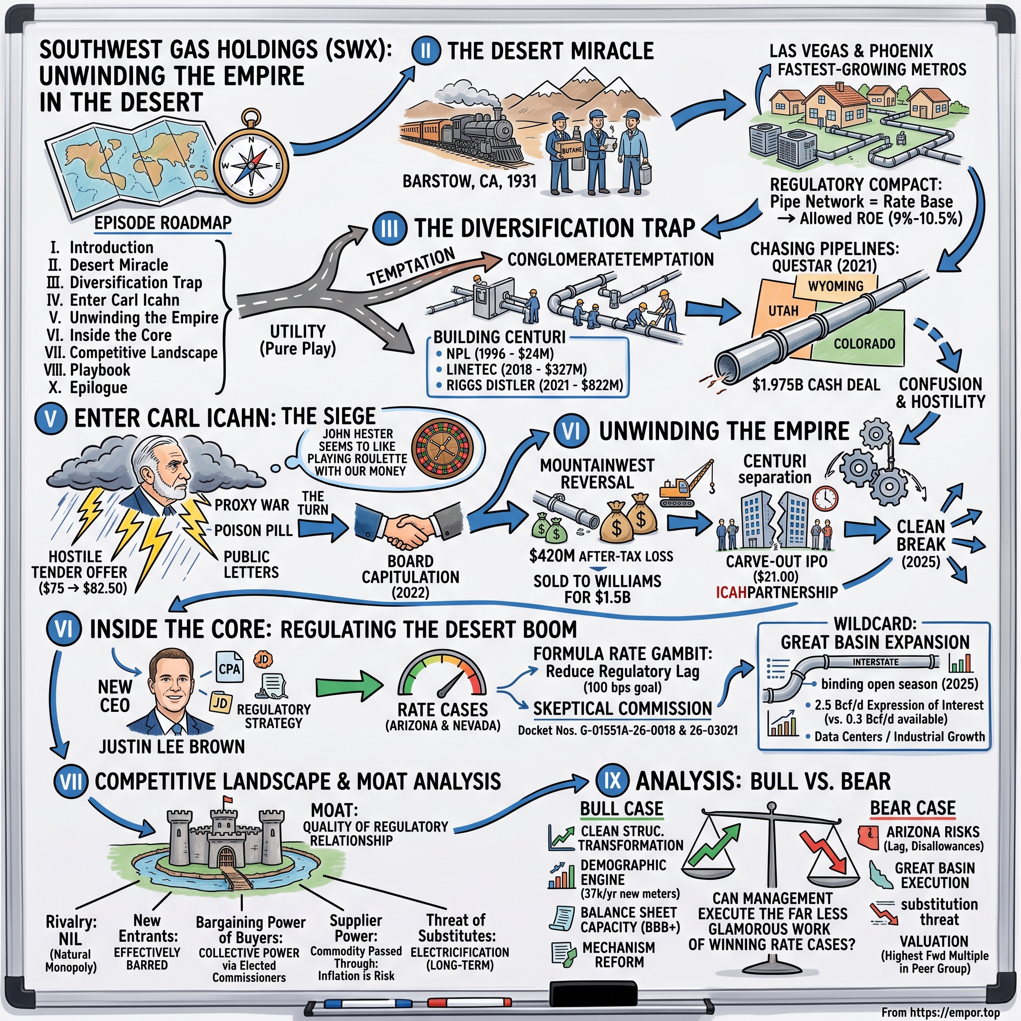 Southwest Gas Holdings visual story map