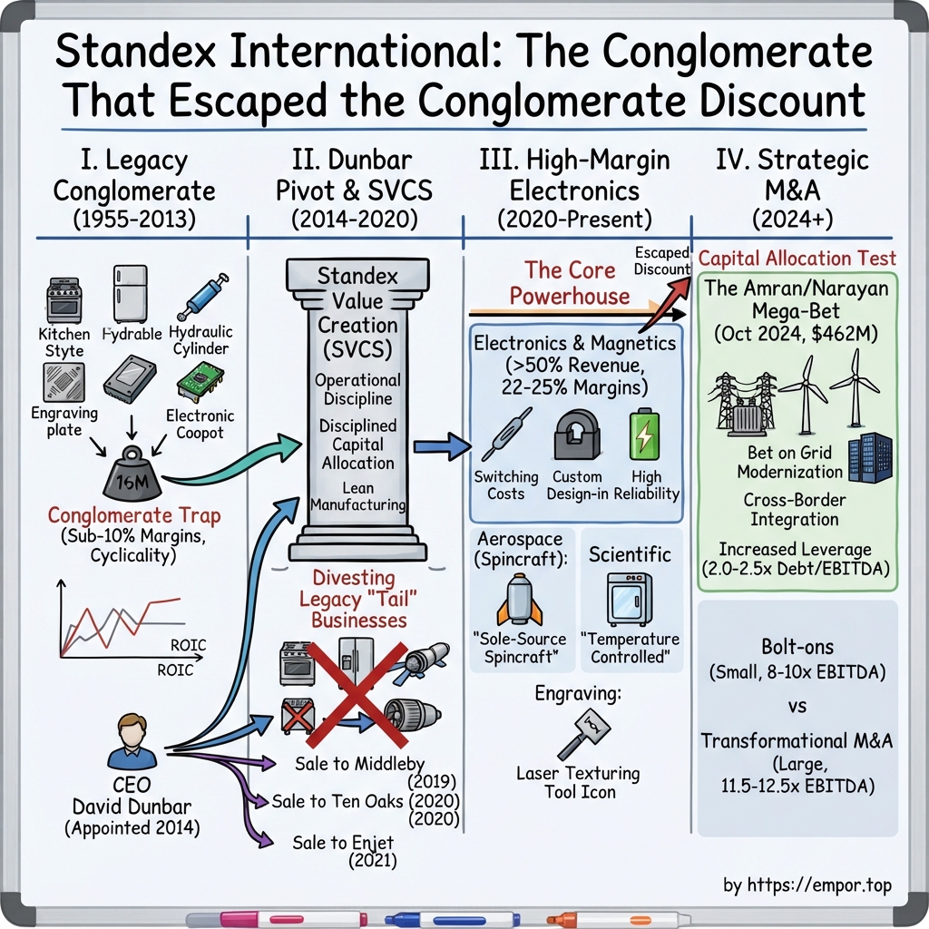 Standex International visual story map