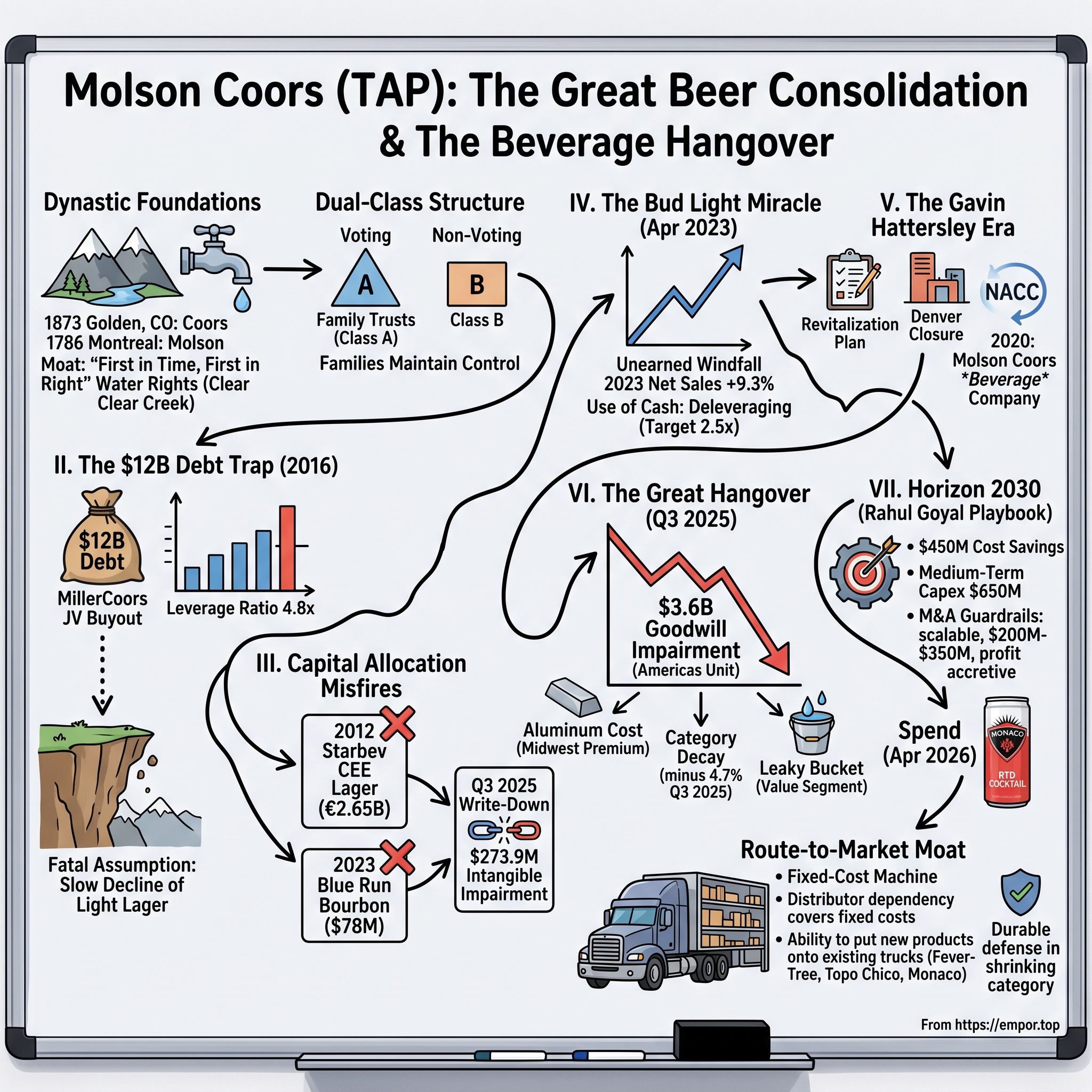 Molson Coors visual story map