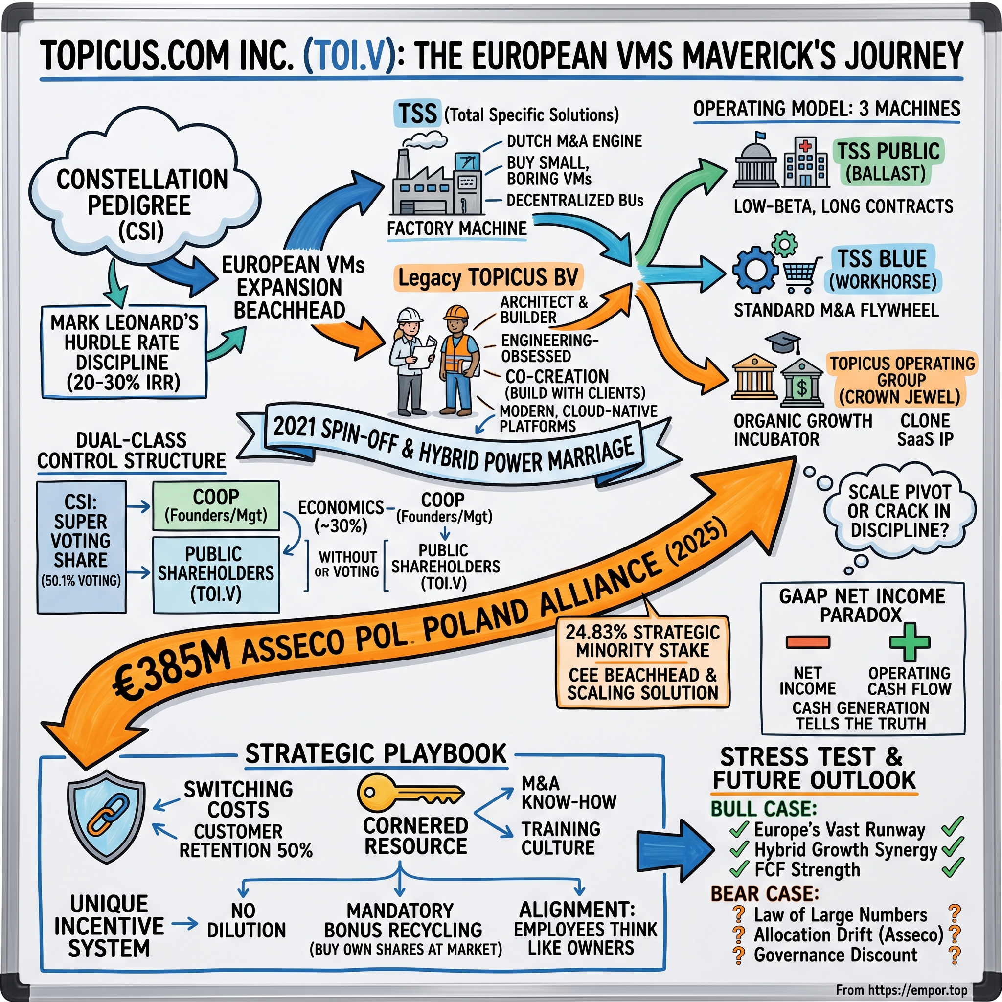 Topicus.com visual story map