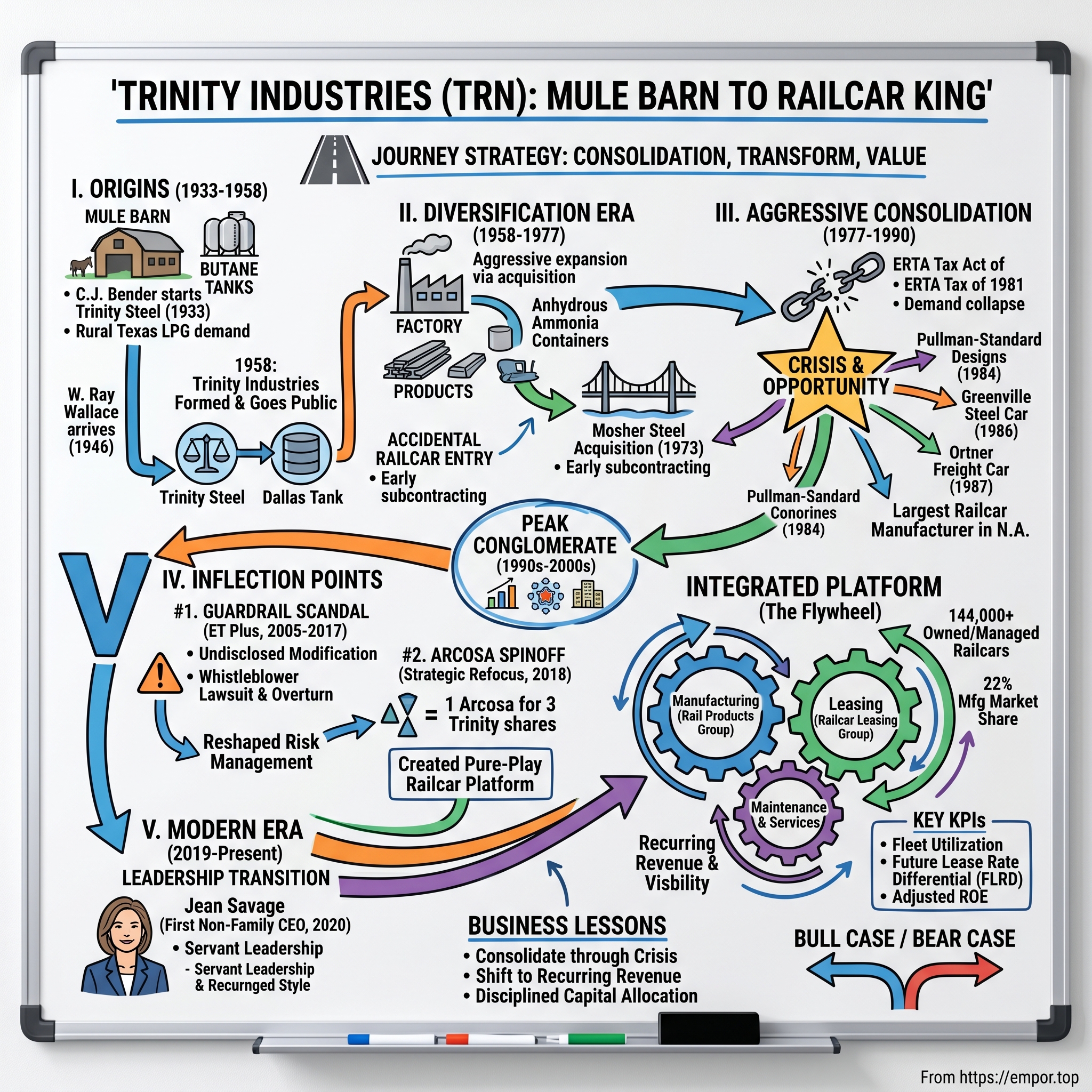 Trinity Industries visual story map