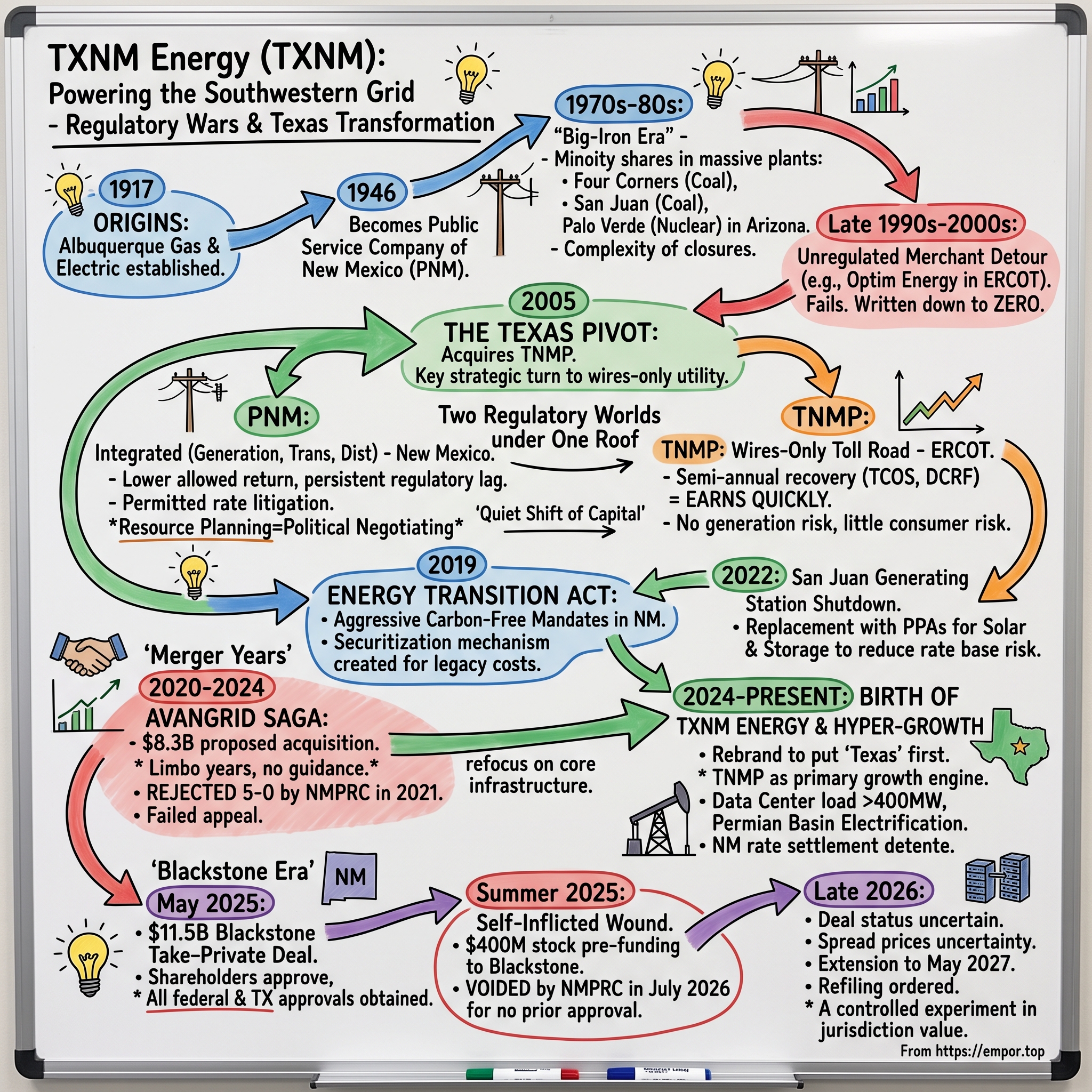 TXN Energy visual story map