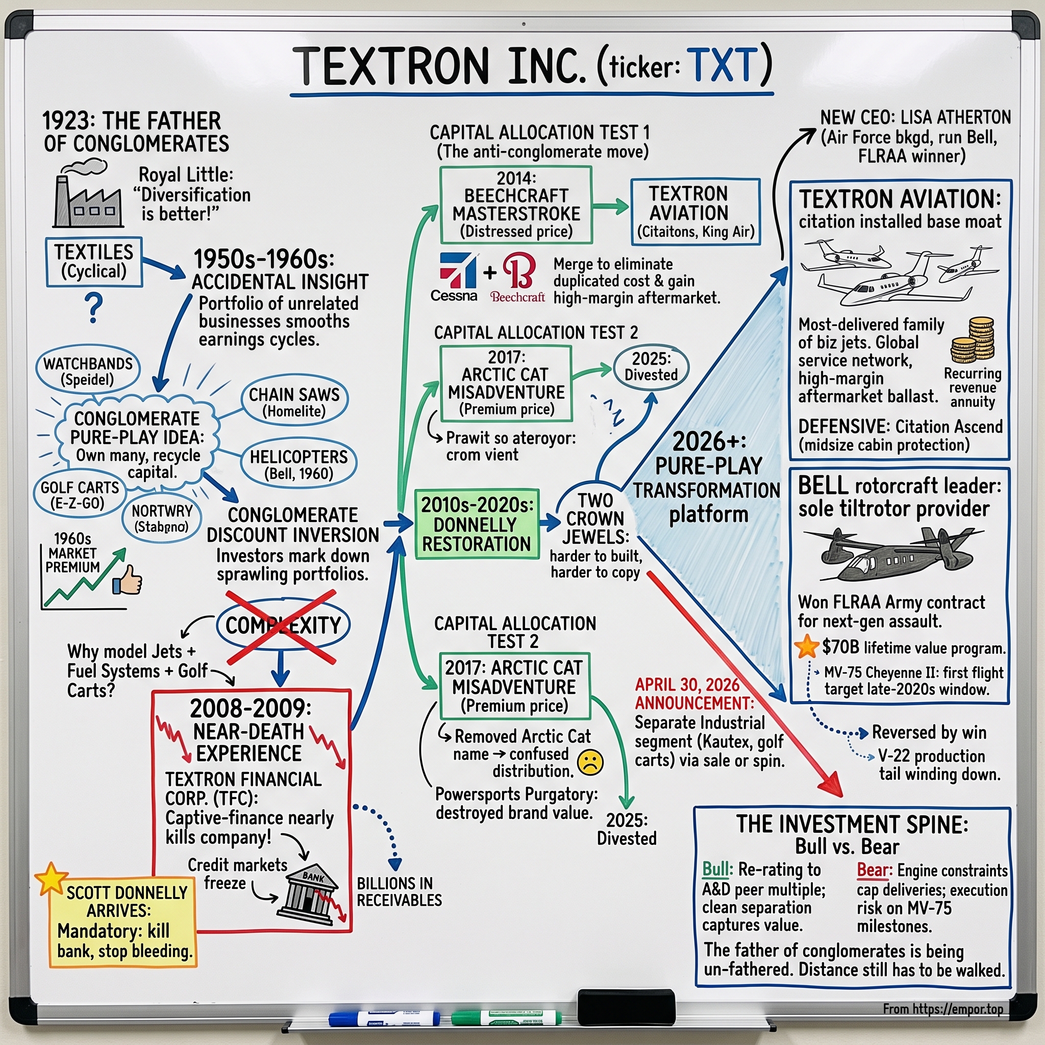 Textron visual story map