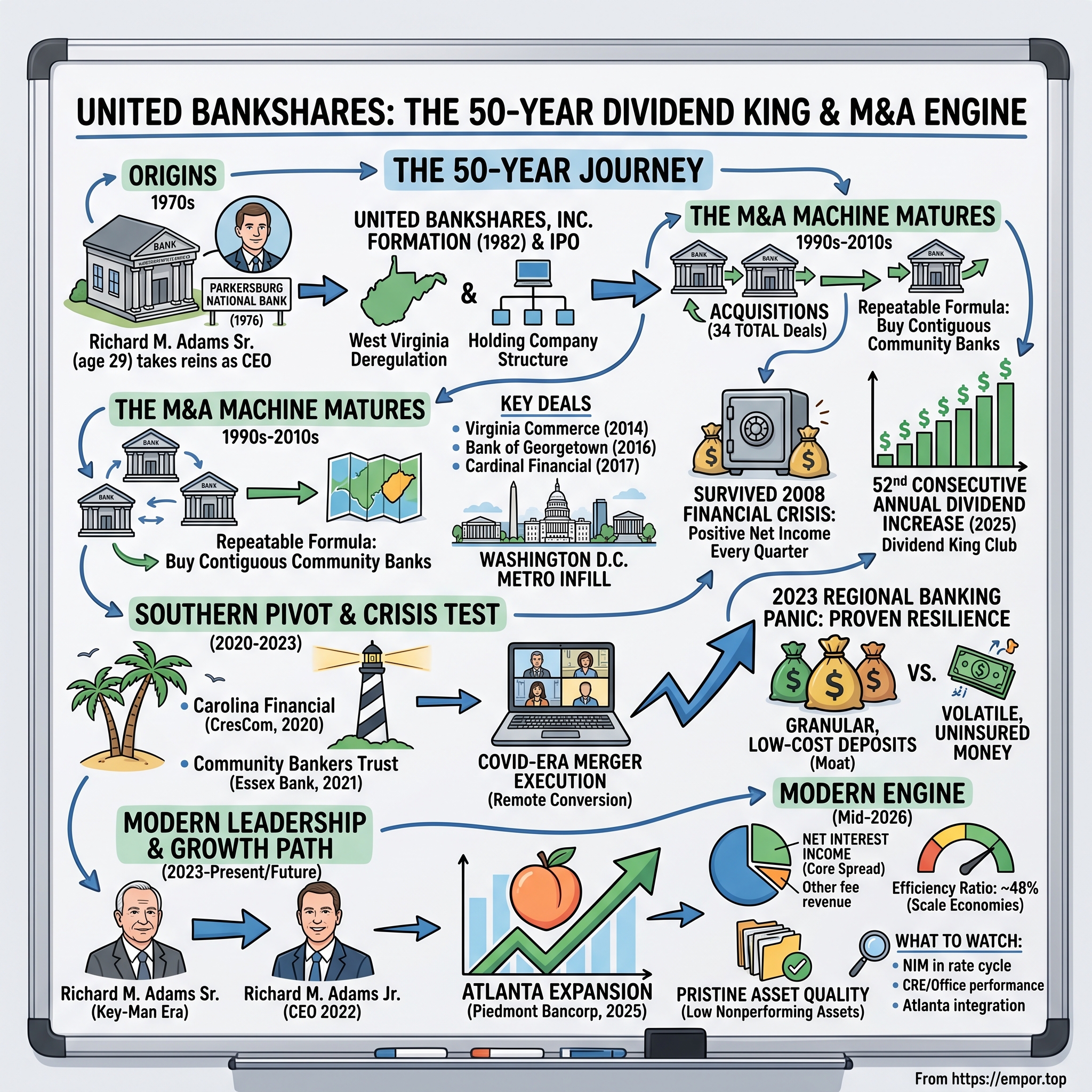 United Bankshares visual story map