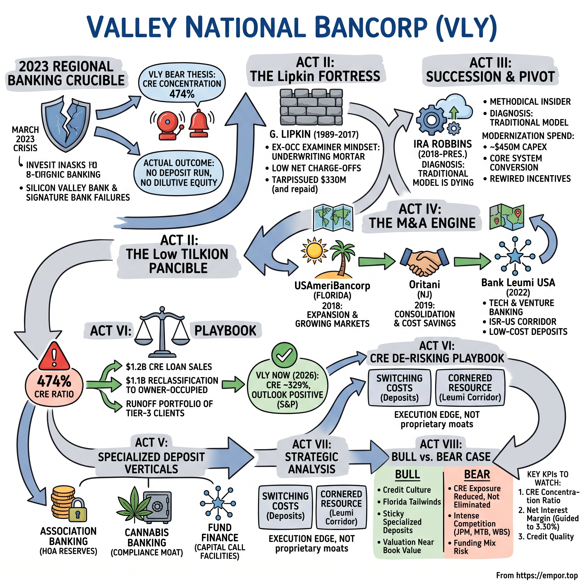 Valley National Bancorp visual story map