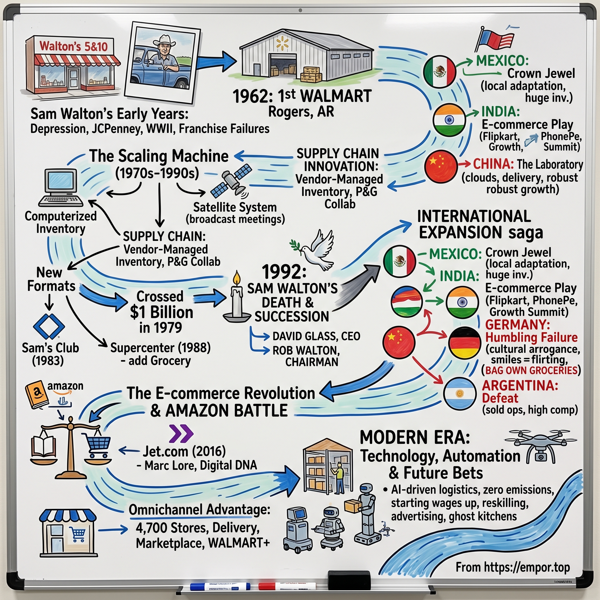 Walmart visual story map