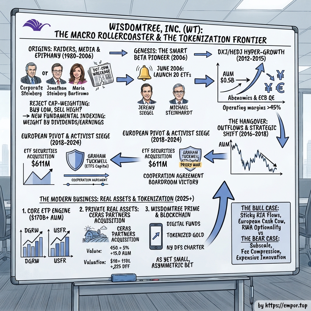 WisdomTree visual story map