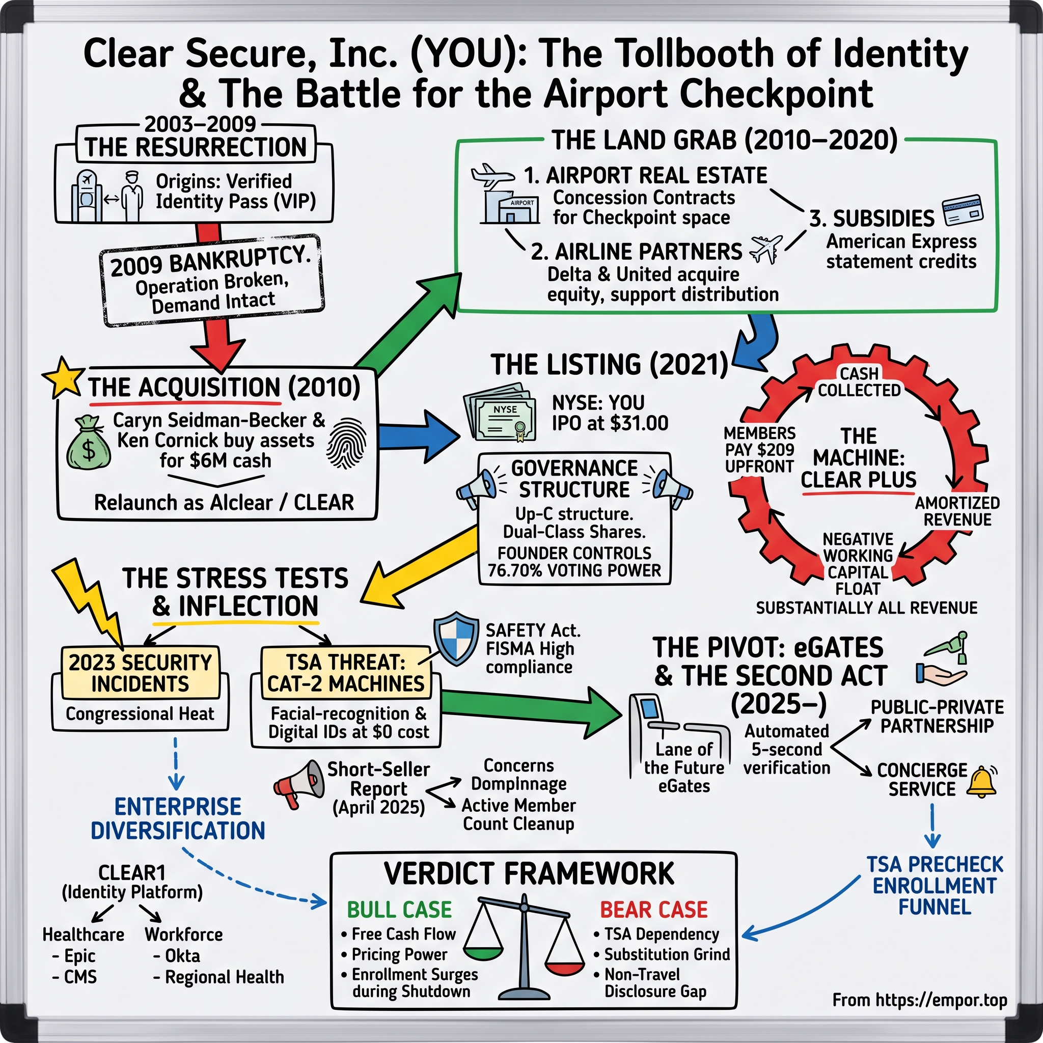 Clear Secure visual story map