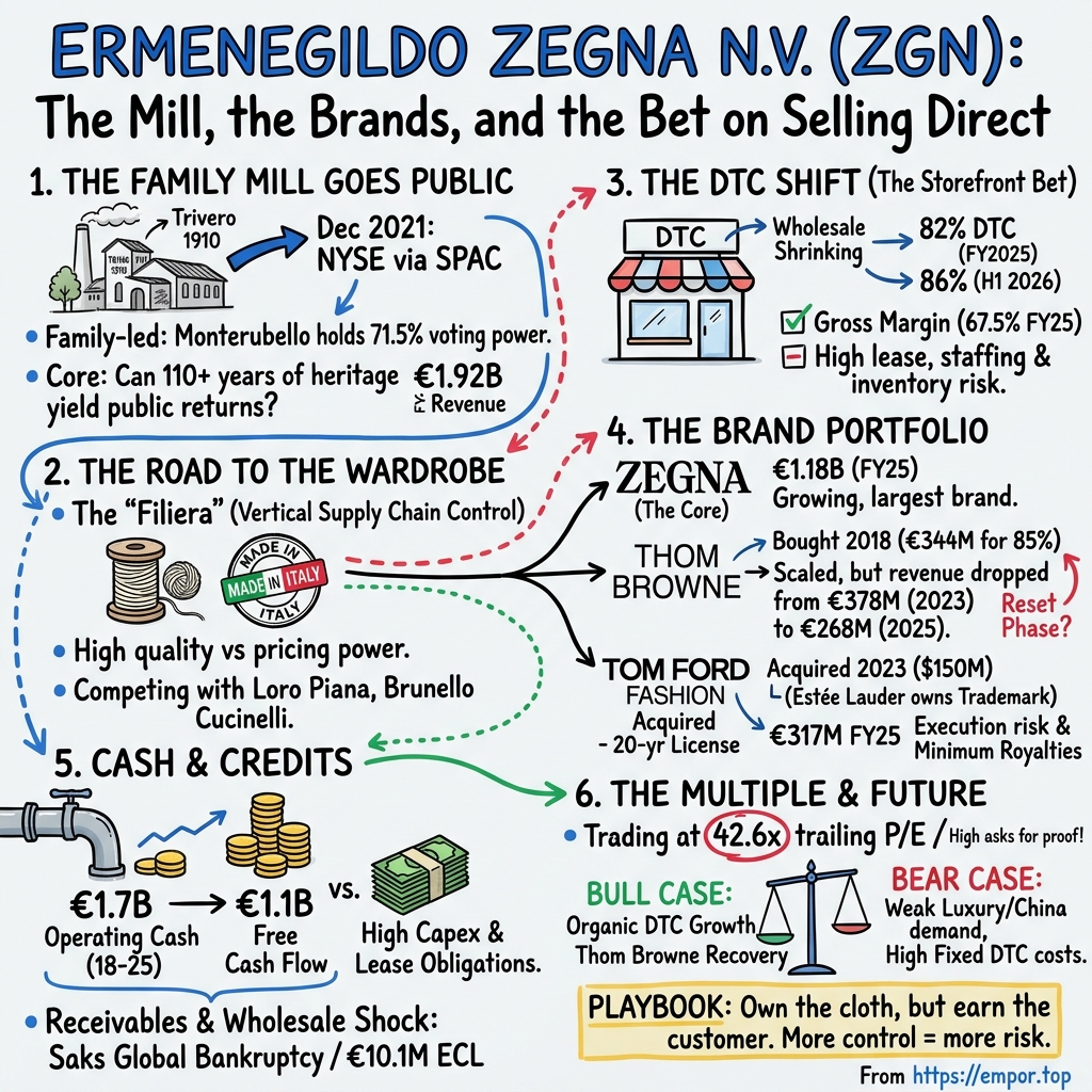 Ermenegildo Zegna visual story map